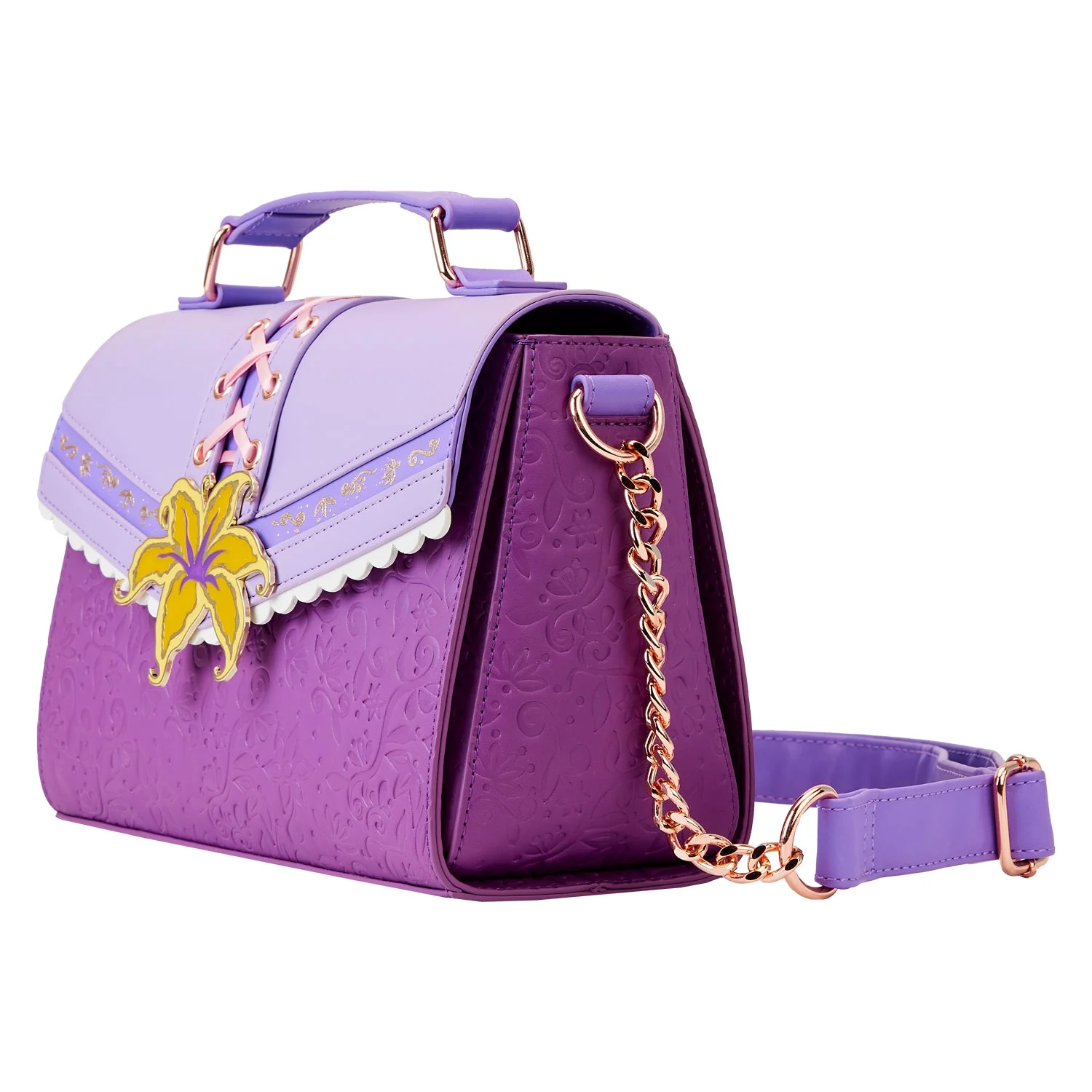 Loungefly x Disney Tangled Magic Flower Crossbody Bag - Image 3