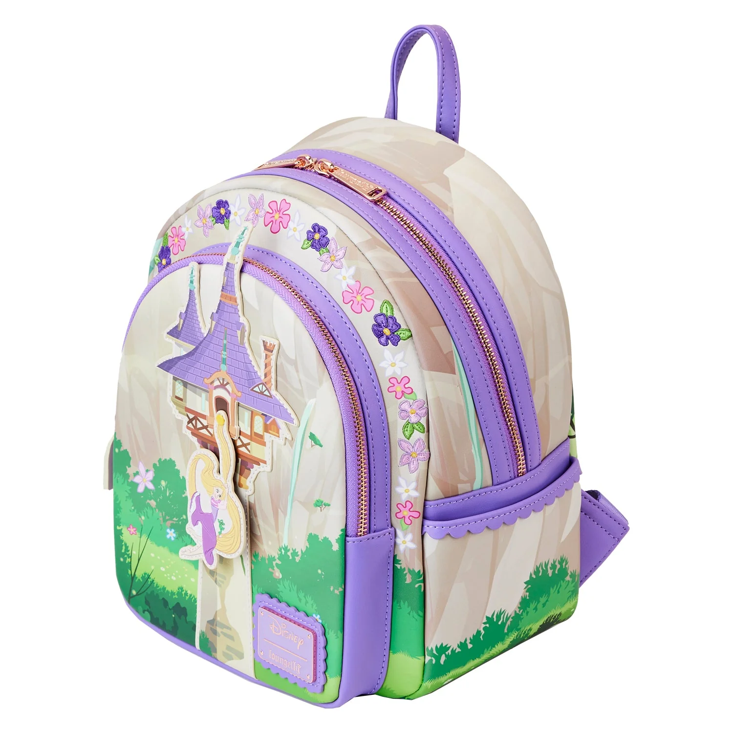 Loungefly x Disney Tangled Rapunzel Swinging From Tower Mini Backpack - Image 4