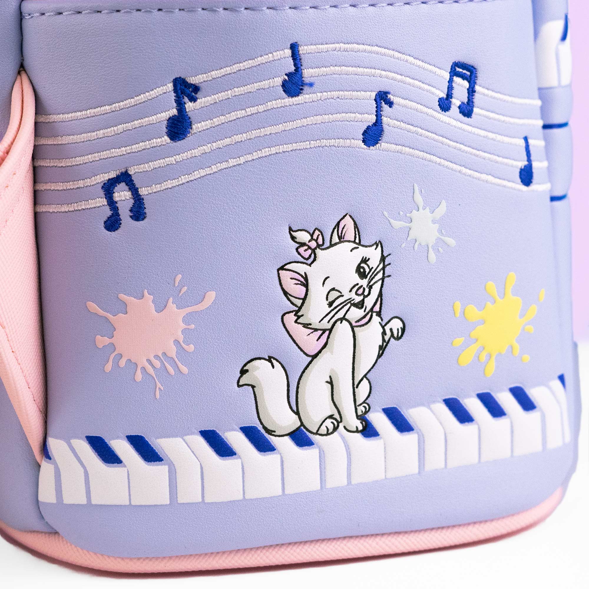 Loungefly x Disney The Aristocats Kittens Piano Paint Scene Mini Backpack - Image 4