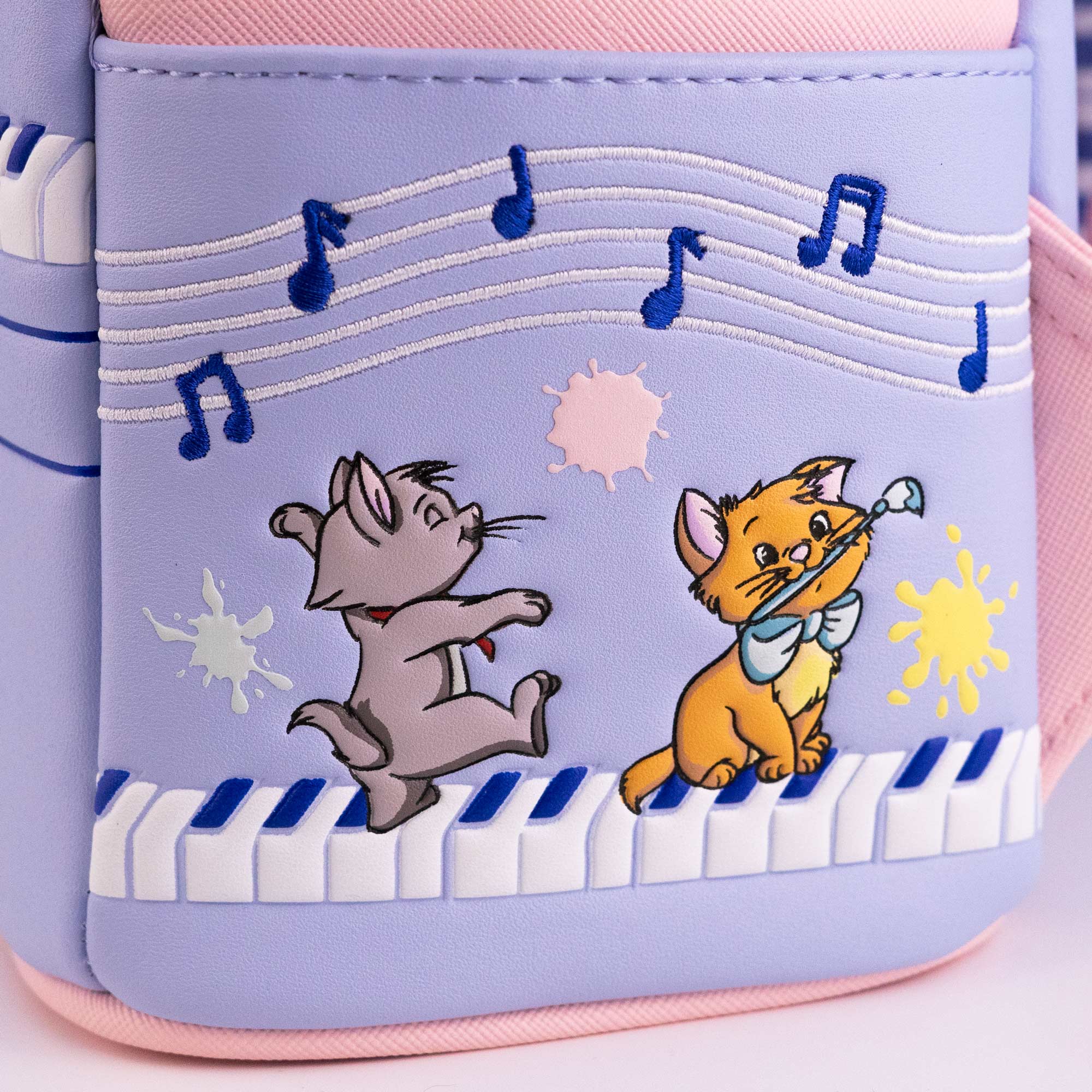 Loungefly x Disney The Aristocats Kittens Piano Paint Scene Mini Backpack - Image 5