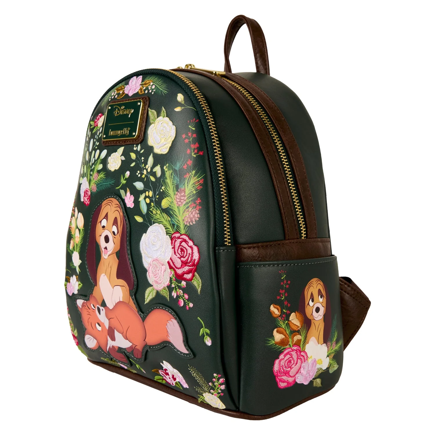 Loungefly x Disney The Fox And The Hound Floral Mini Backpack - Image 5