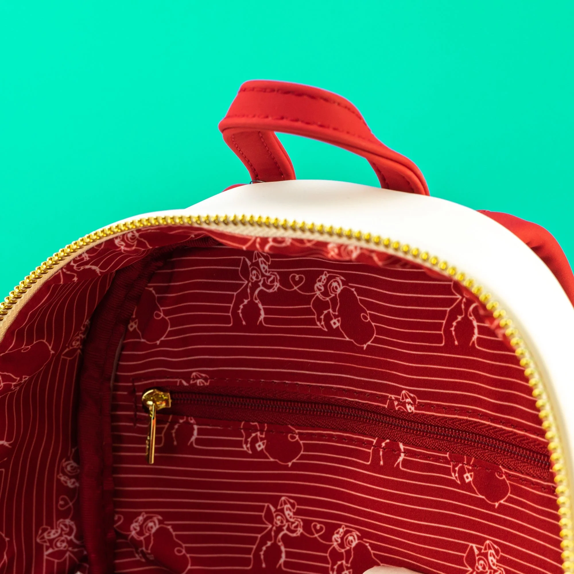 Loungefly x Disney The Lady and the Tramp Heart Mini Backpack - Image 8