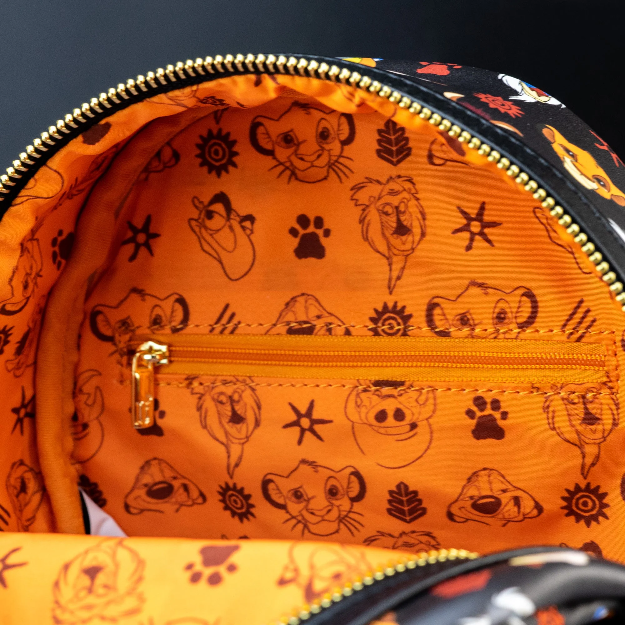 Loungefly x Disney The Lion King Faces AOP Mini Backpack - Image 4