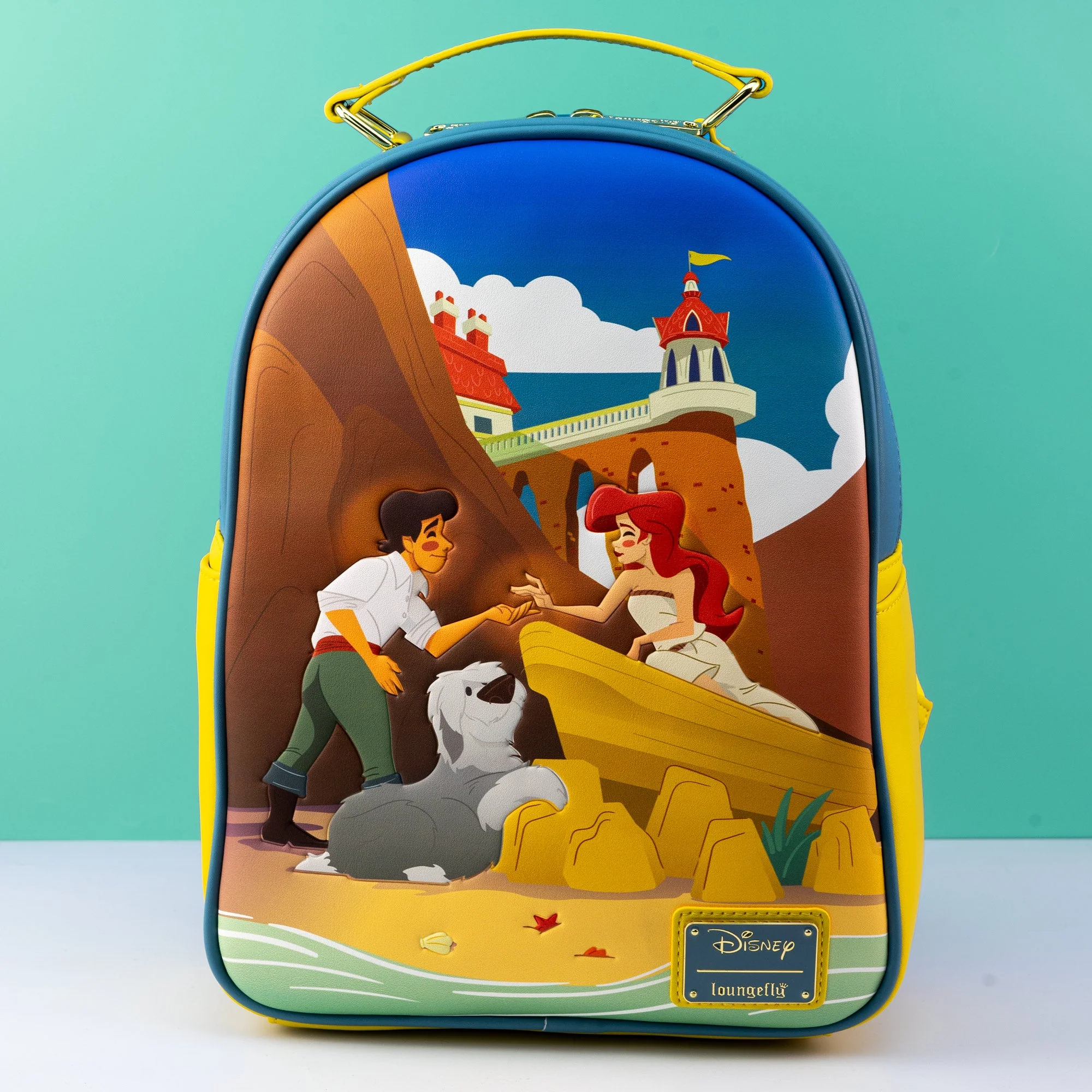 Loungefly x Disney The Little Mermaid Ariel and Eric Beach Scene Mini Backpack