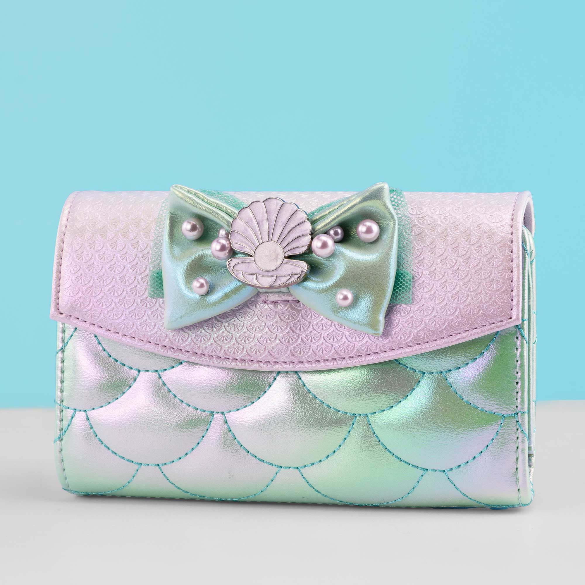 Loungefly x Disney The Little Mermaid Iridescent Pearl Flap Wallet