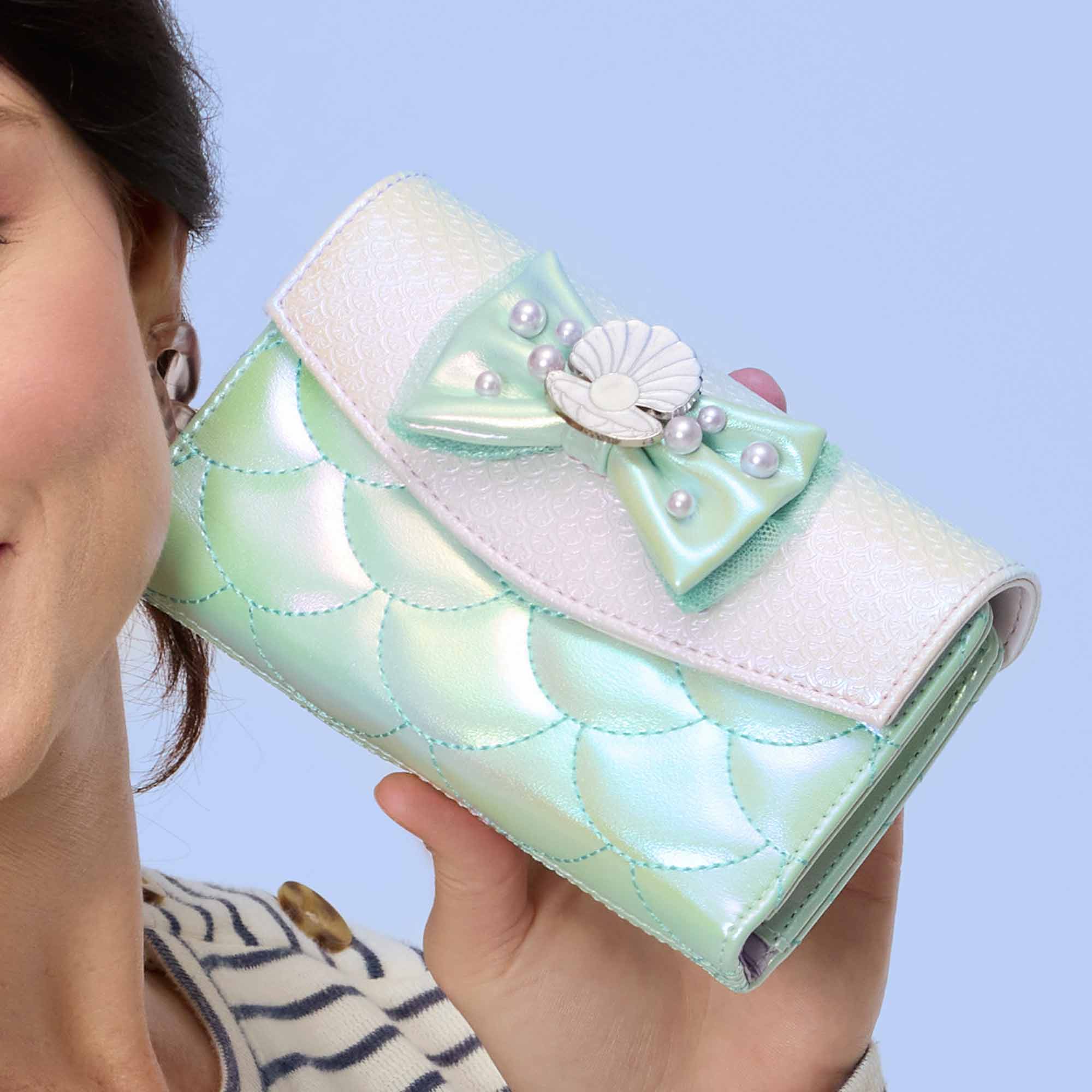 Loungefly x Disney The Little Mermaid Iridescent Pearl Flap Wallet - Image 5