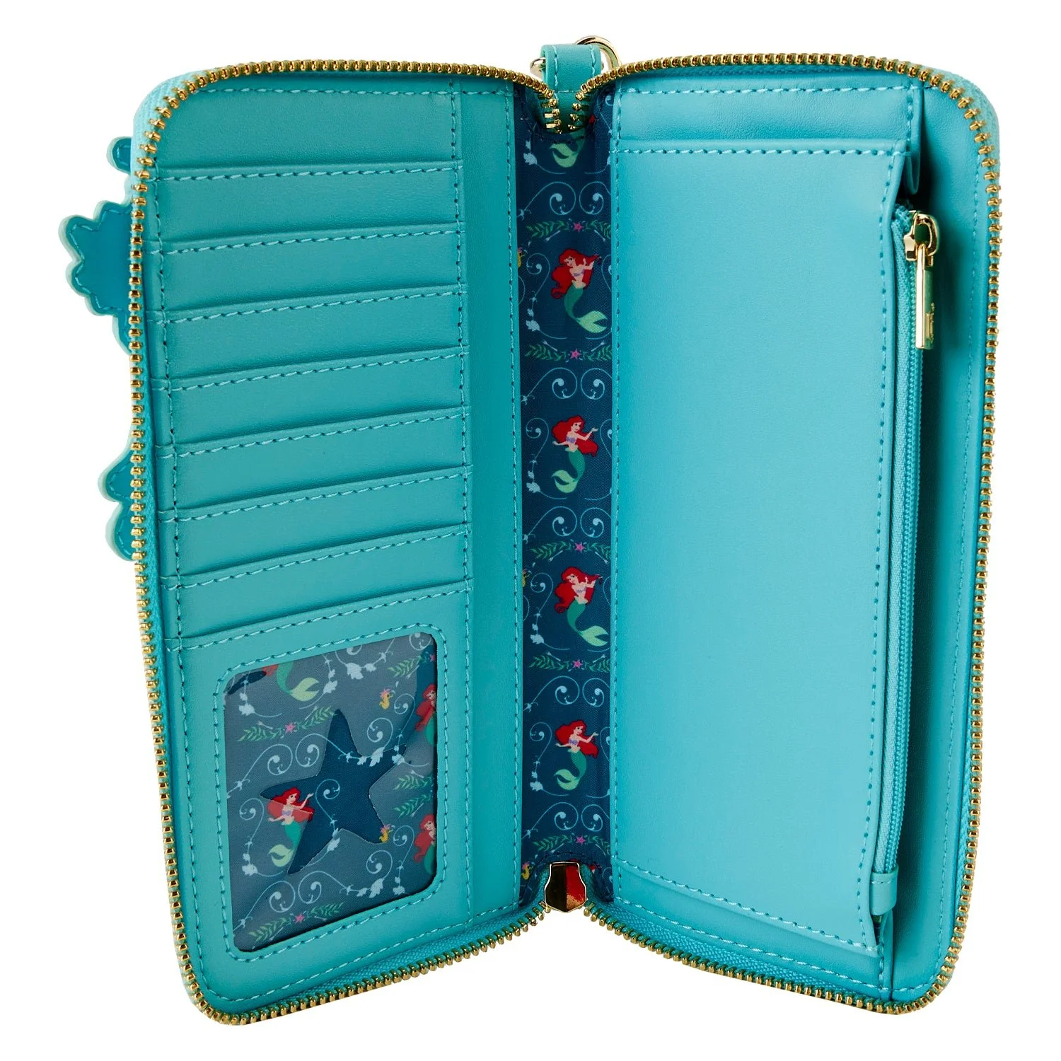 Loungefly x Disney The Little Mermaid Lenticular Wristlet - Image 5
