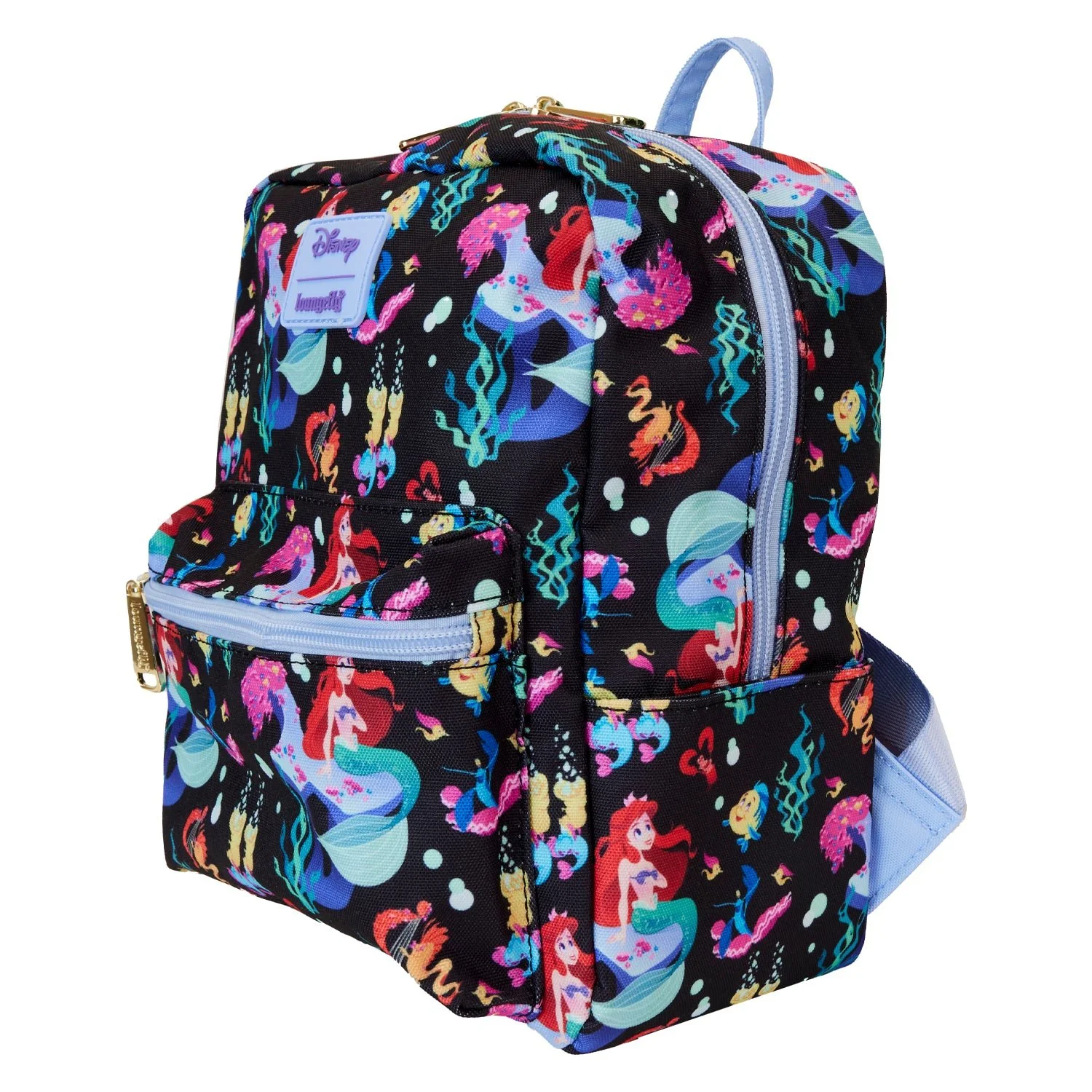 Loungefly x Disney The Little Mermaid Life is The Bubbles AOP Nylon Backpack - Image 3