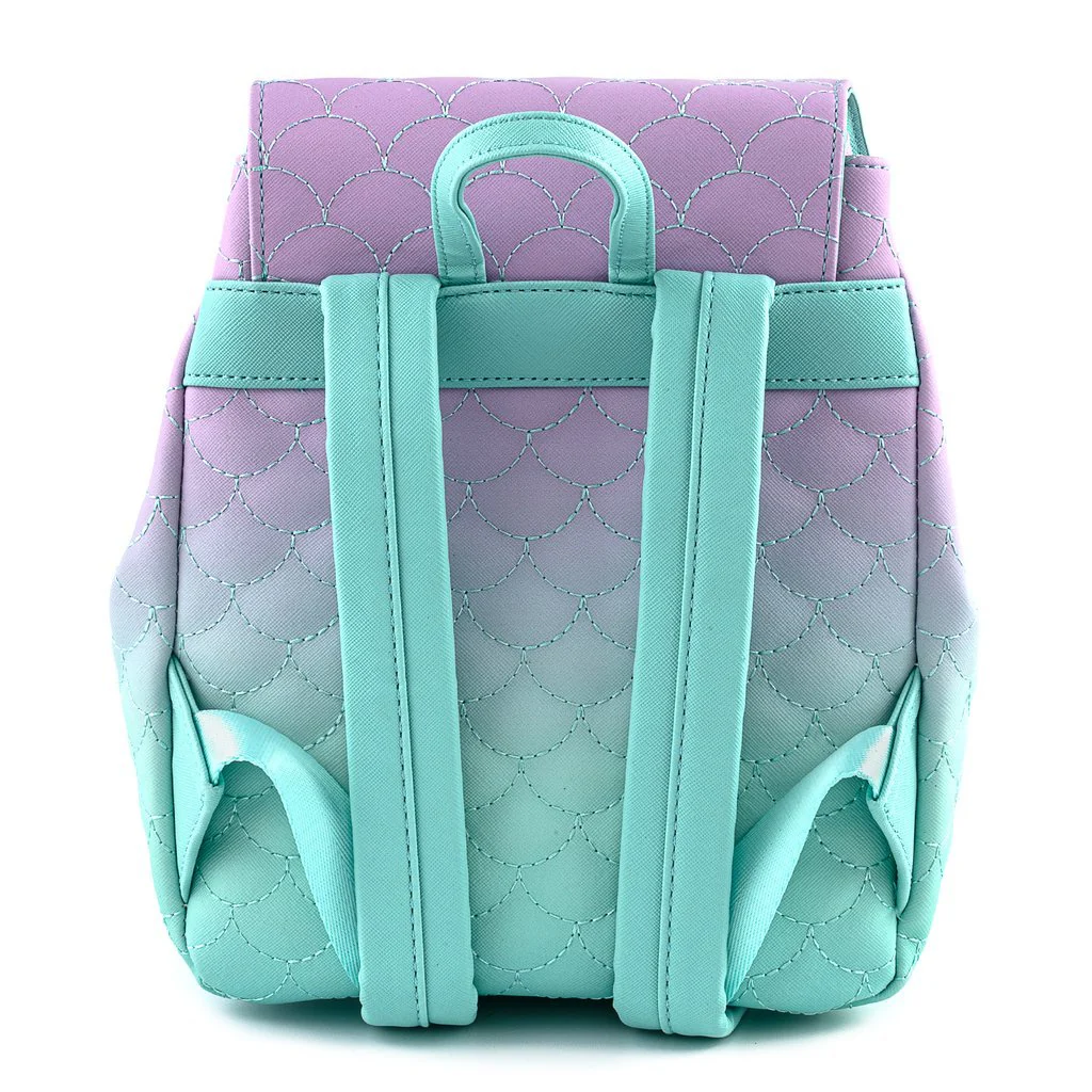 Loungefly x Disney The Little Mermaid Ombre Scales Mini Backpack - Image 4