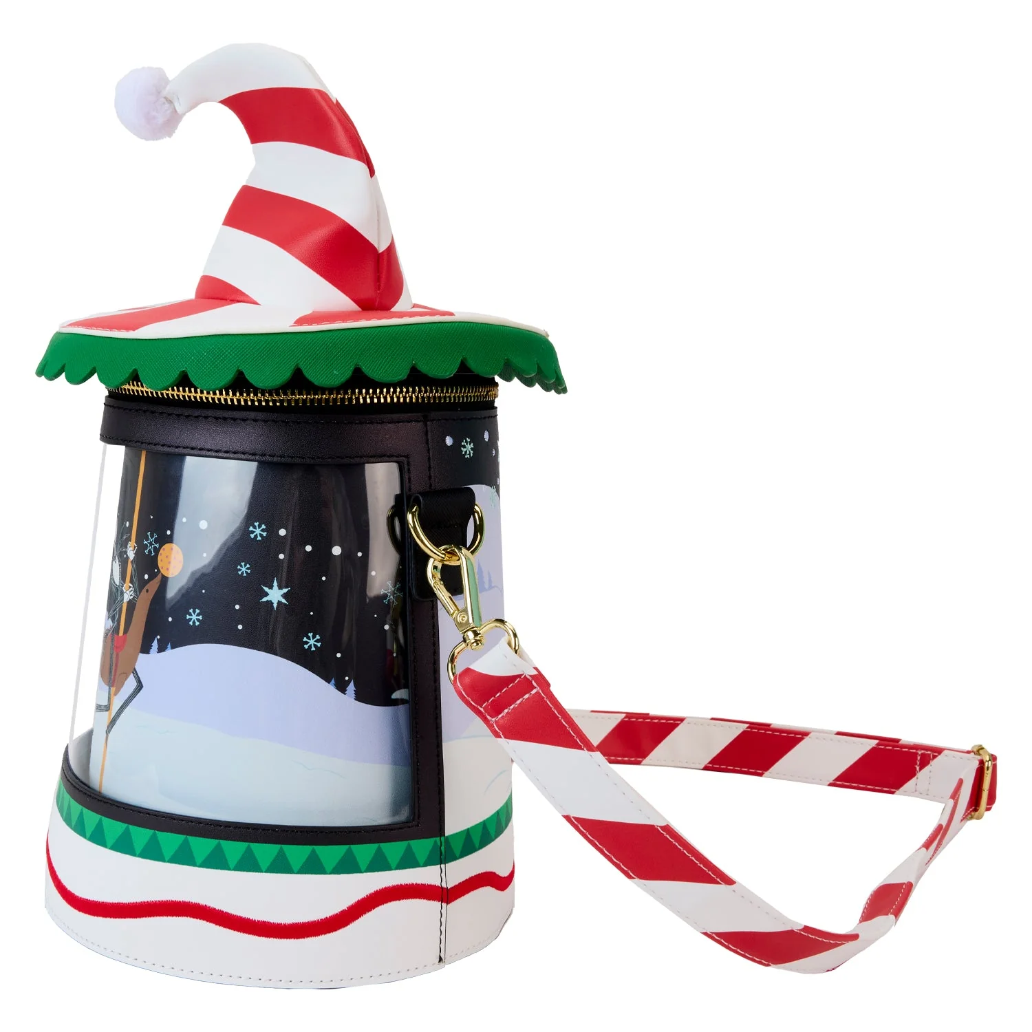 Loungefly x Disney The Nightmare Before Christmas Candy Cane Jack Crossbody Bag - Image 4