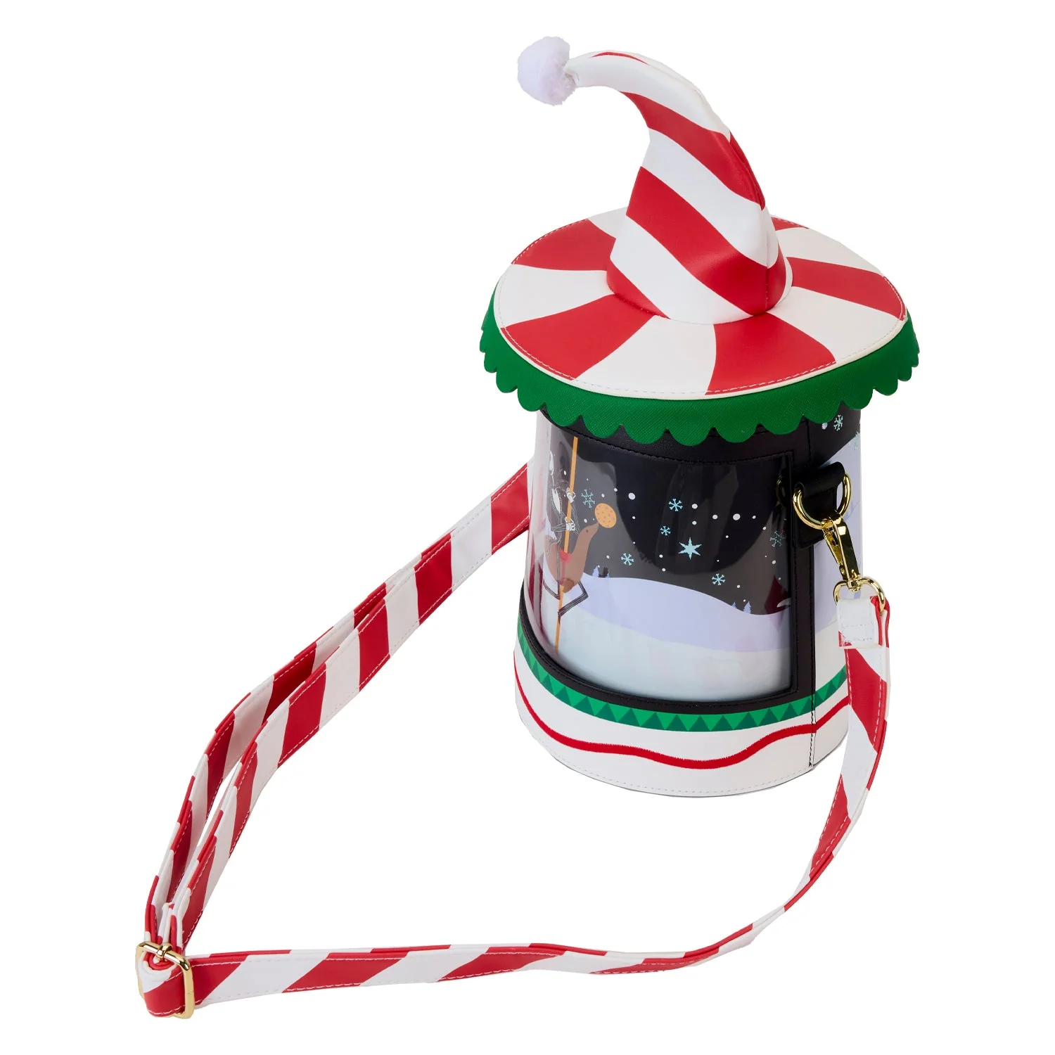 Loungefly x Disney The Nightmare Before Christmas Candy Cane Jack Crossbody Bag - Image 5