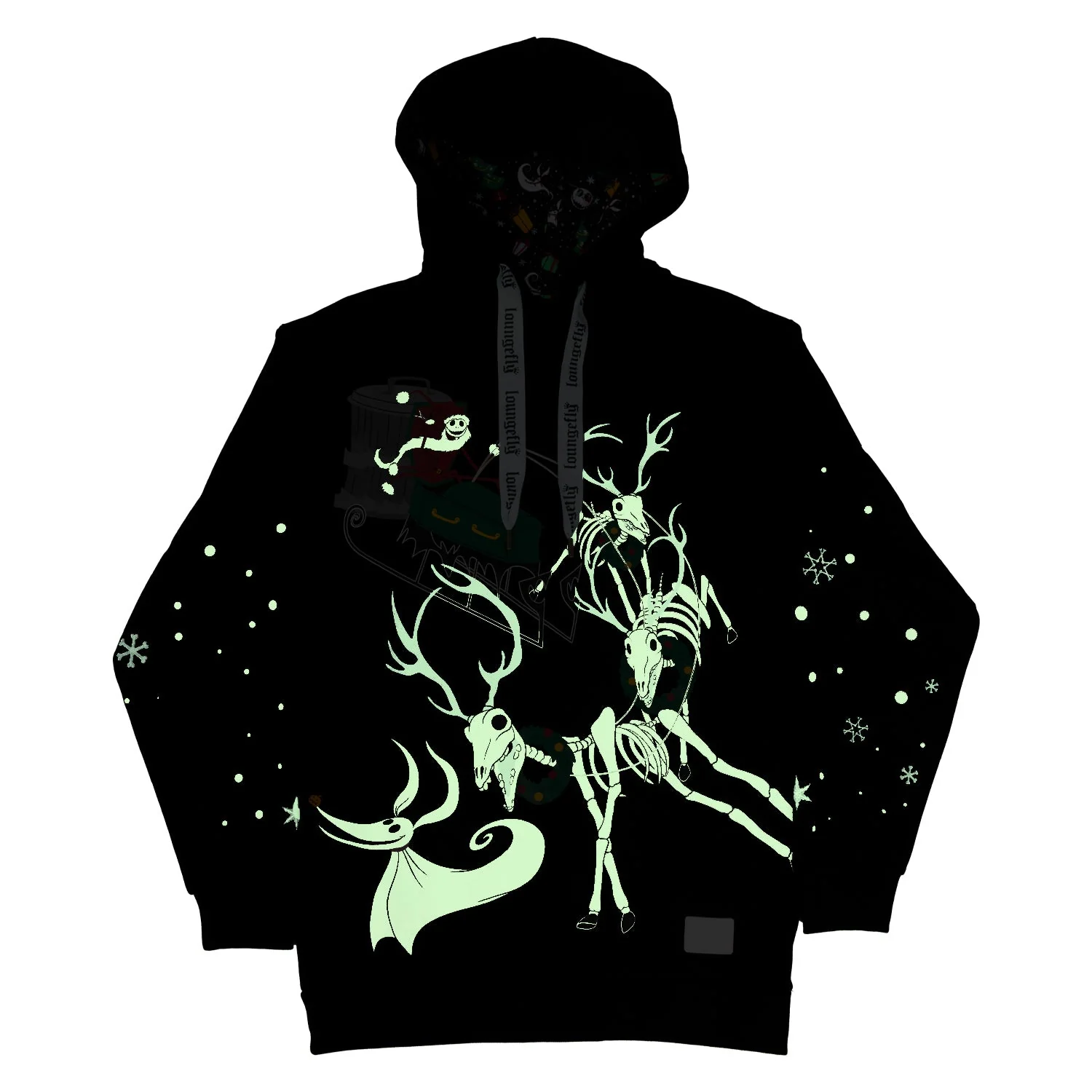Loungefly x Disney The Nightmare Before Christmas Christmas Town Hooded Sweatshirt - Image 2