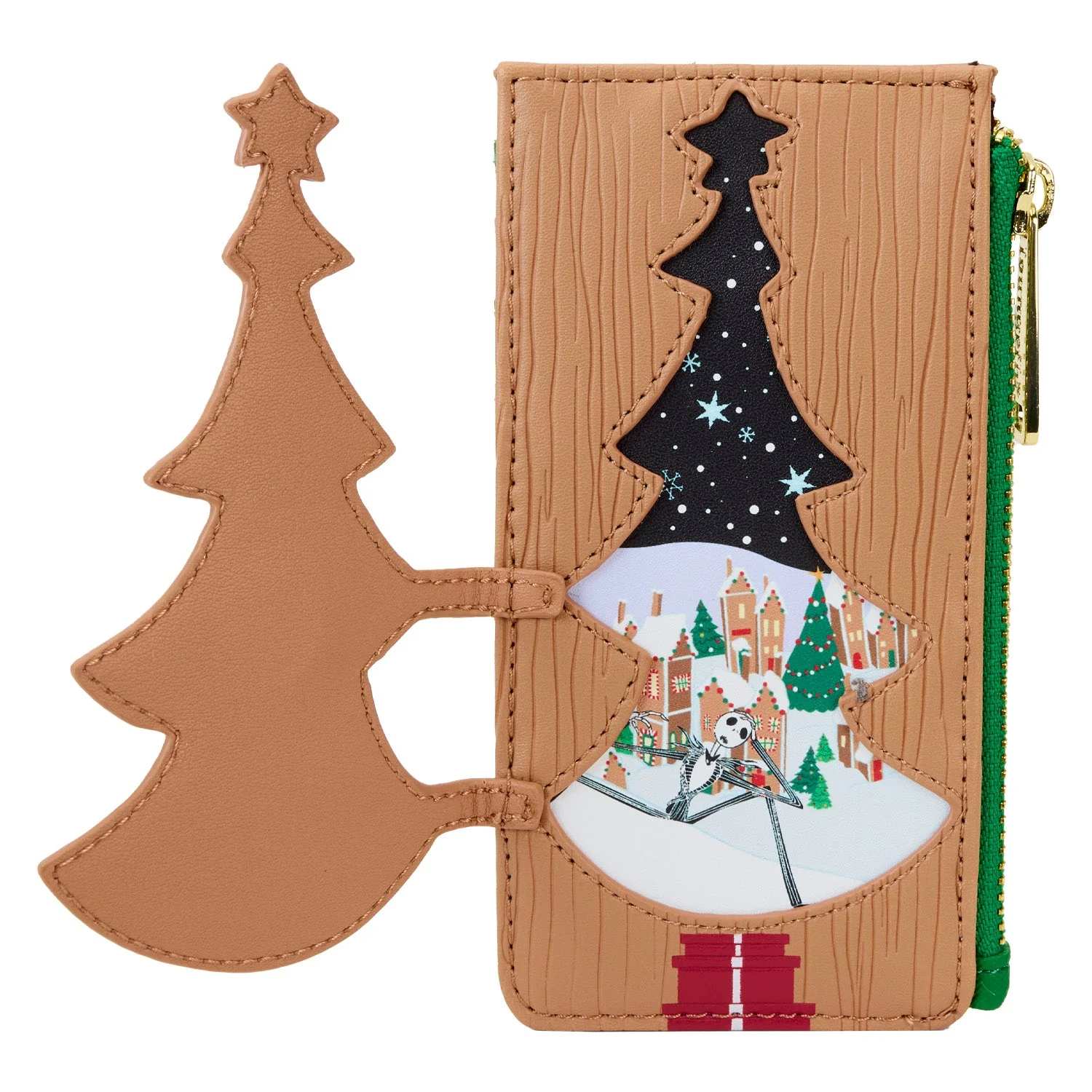 Loungefly x Disney The Nightmare Before Christmas Christmas Town Tree Large Cardholder - Image 2
