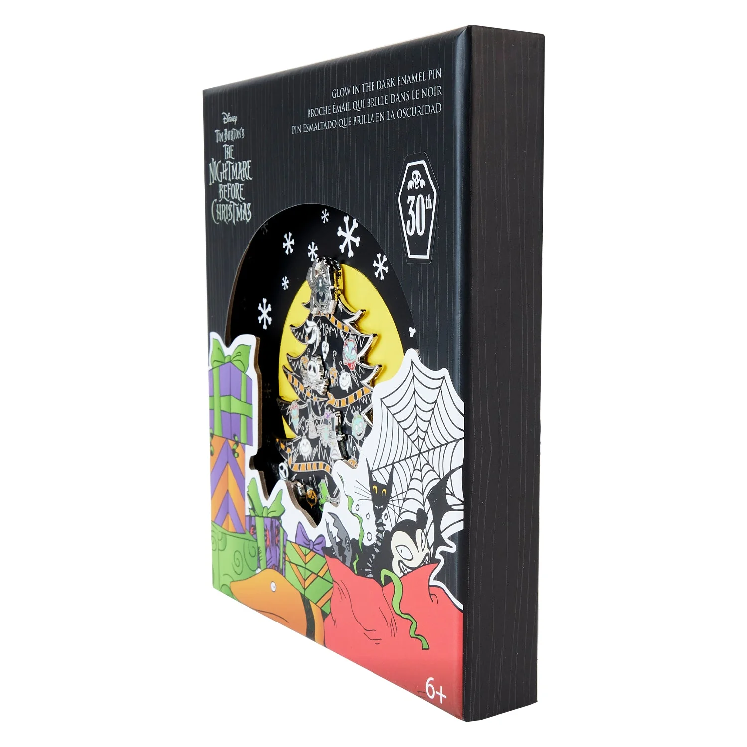Loungefly x Disney The Nightmare Before Christmas Glow in the Dark Christmas Tree Pin - Image 4