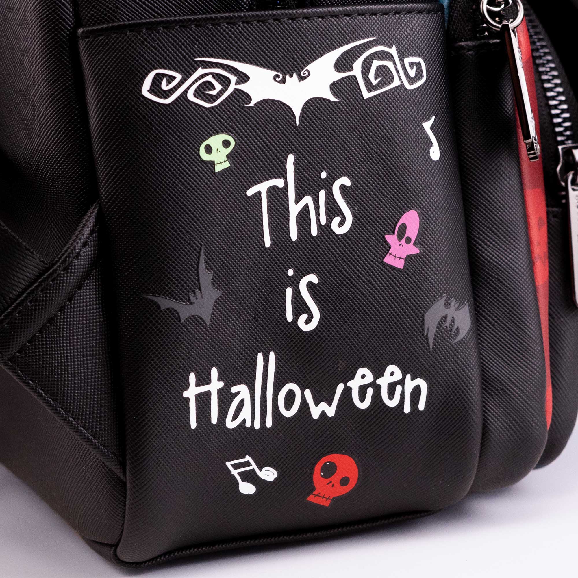 Loungefly x Disney The Nightmare Before Christmas Lock Shock Barrel Triple Pocket Mini Backpack - Image 7