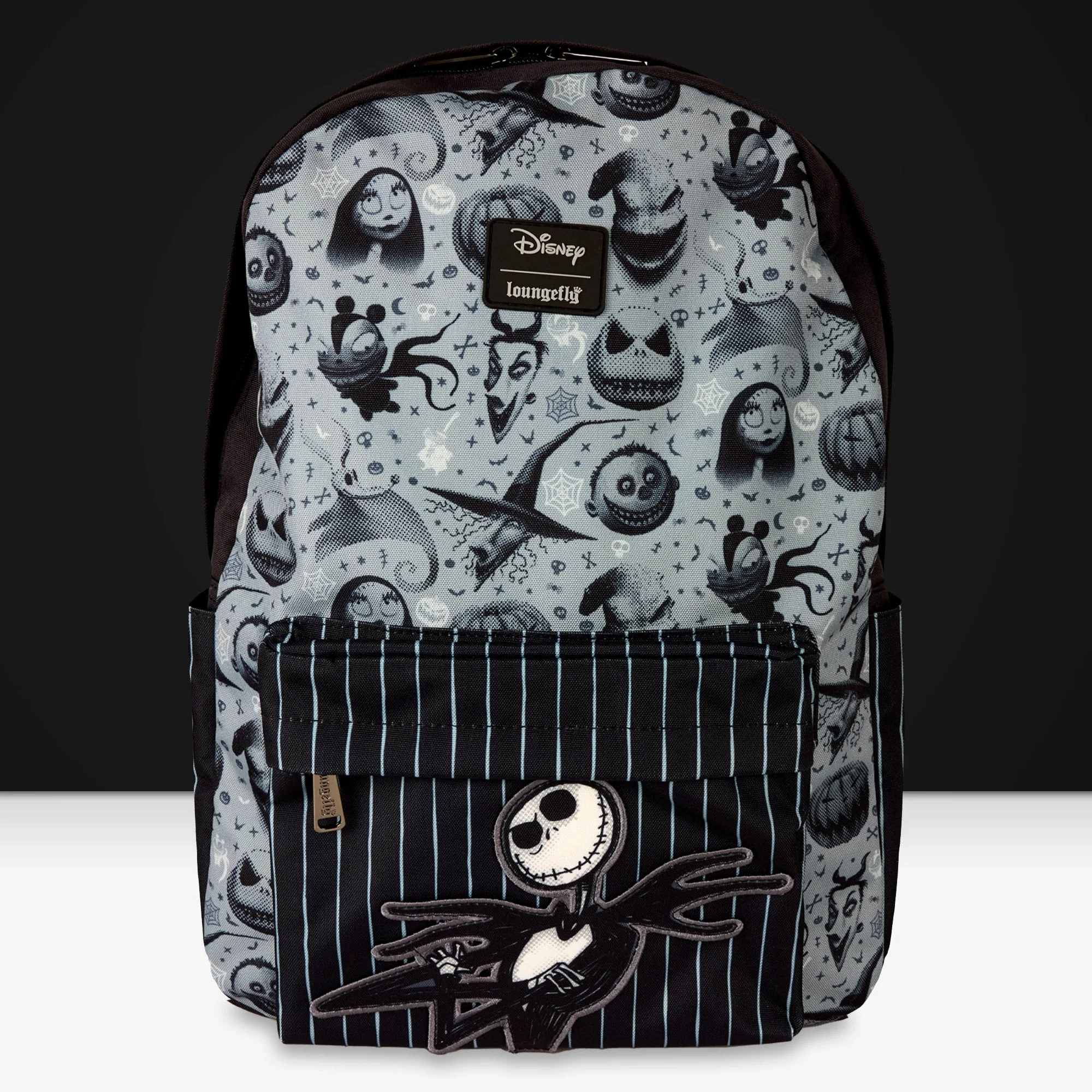 Loungefly x Disney The Nightmare Before Christmas Monochrome Nylon Full-Size Backpack