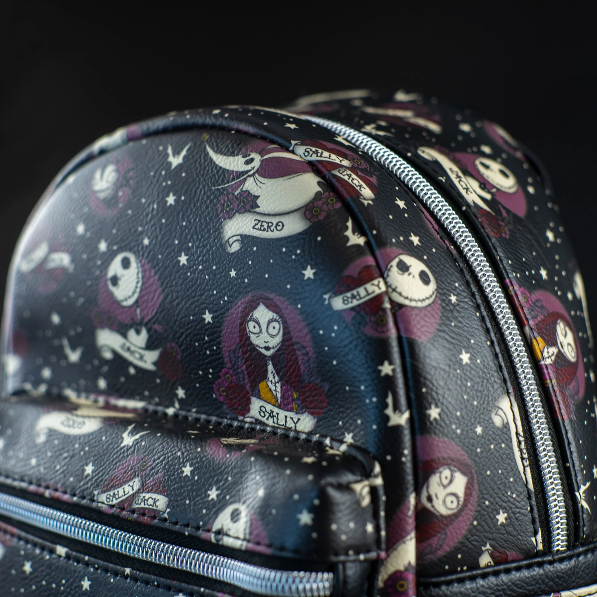 Loungefly x Disney The Nightmare Before Christmas Tattoo Print Mini Backpack - Image 2