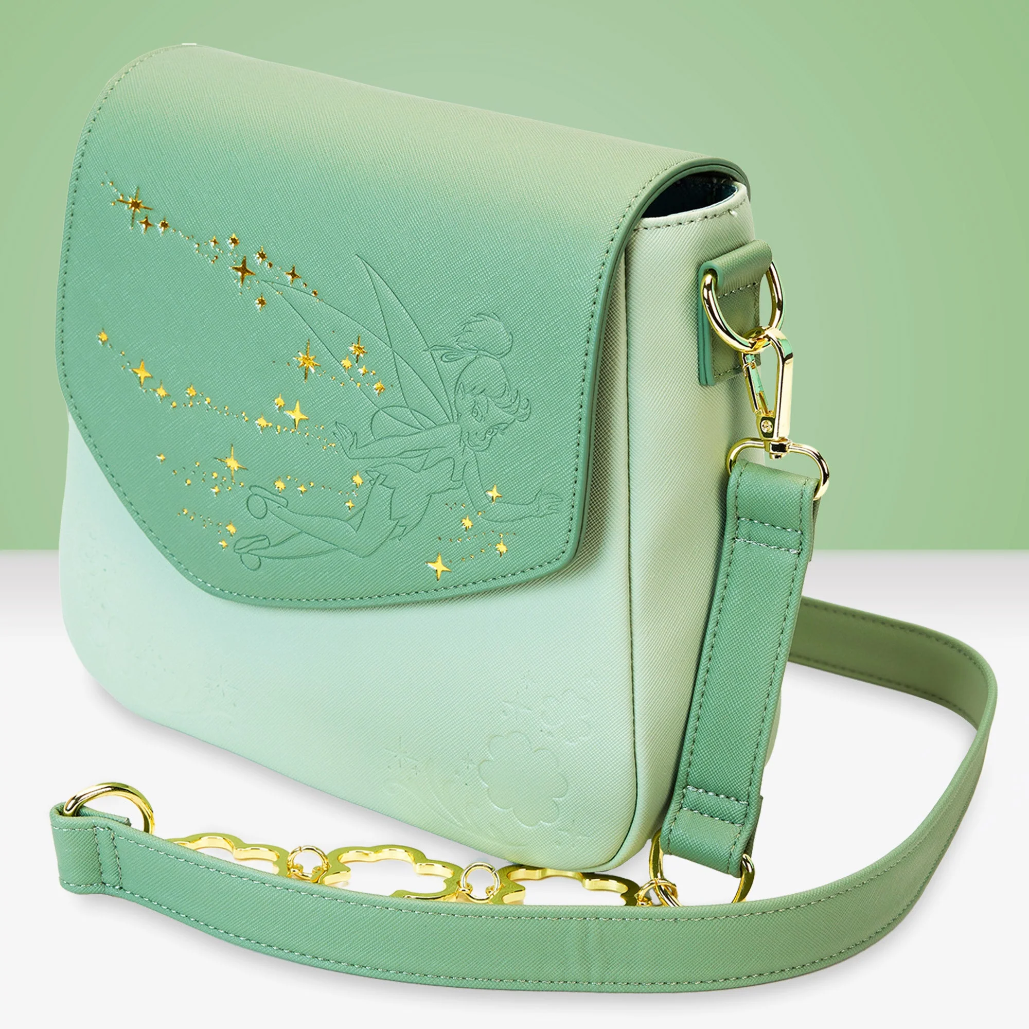 Loungefly x Disney Tinker Bell Four-Leaf Clover Crossbody Bag - Image 2