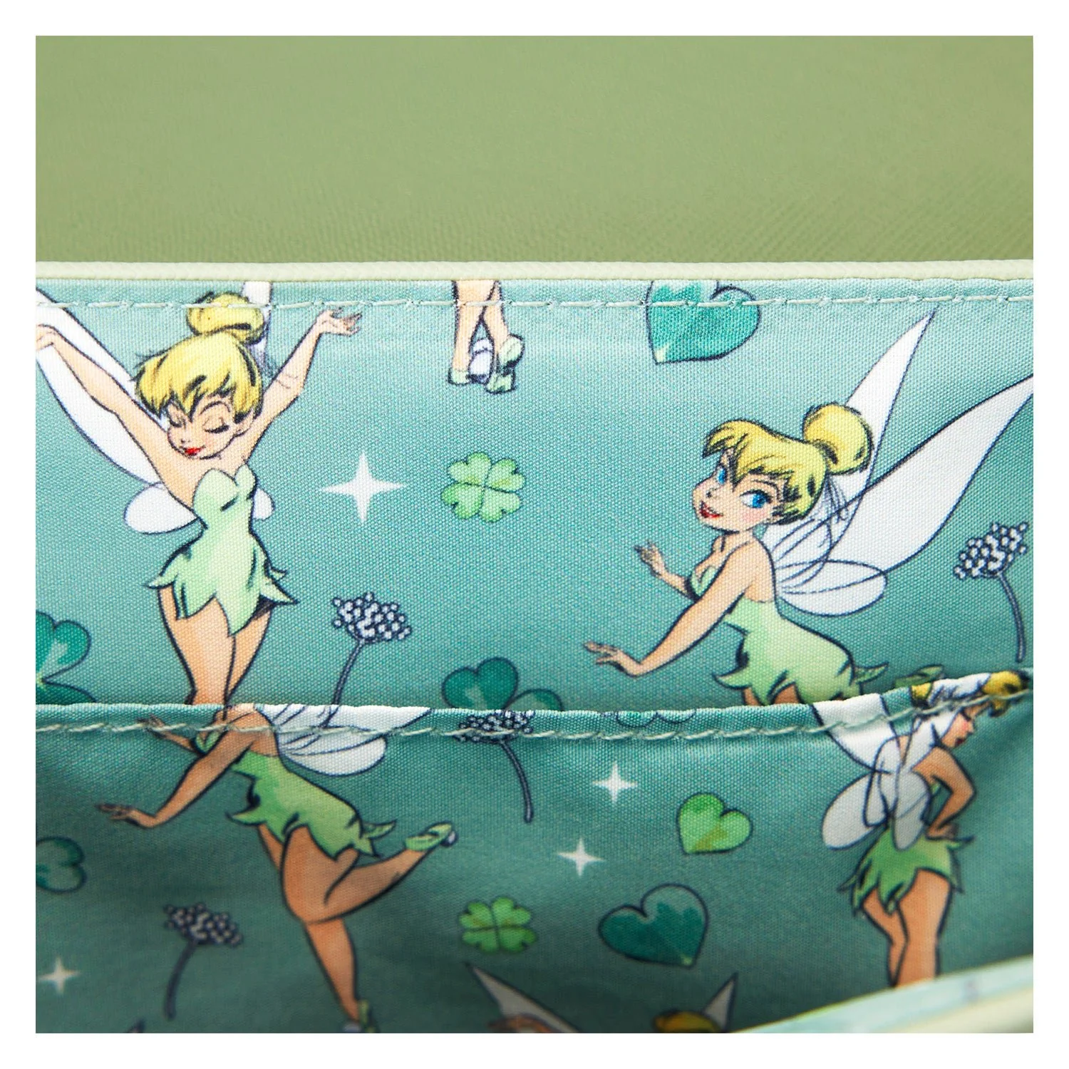 Loungefly x Disney Tinker Bell Four-Leaf Clover Crossbody Bag - Image 5