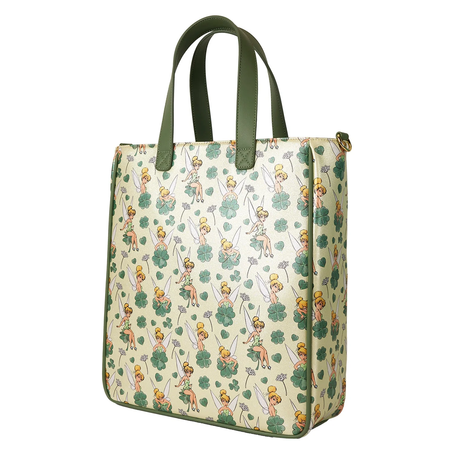 Loungefly x Disney Tinker Bell Four-Leaf Clover Tote Bag with Coin Bag - Image 9