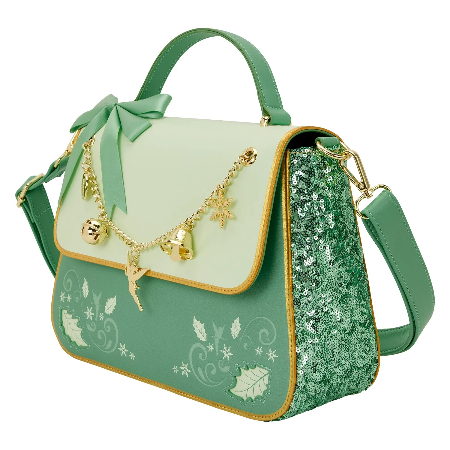 Loungefly x Disney Tinker Bell Holiday Crossbody Bag - Image 2