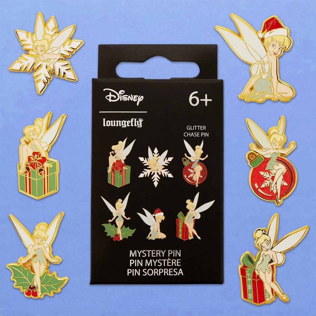 Loungefly x Disney Tinker Bell Holiday Blind Box Mystery Pin