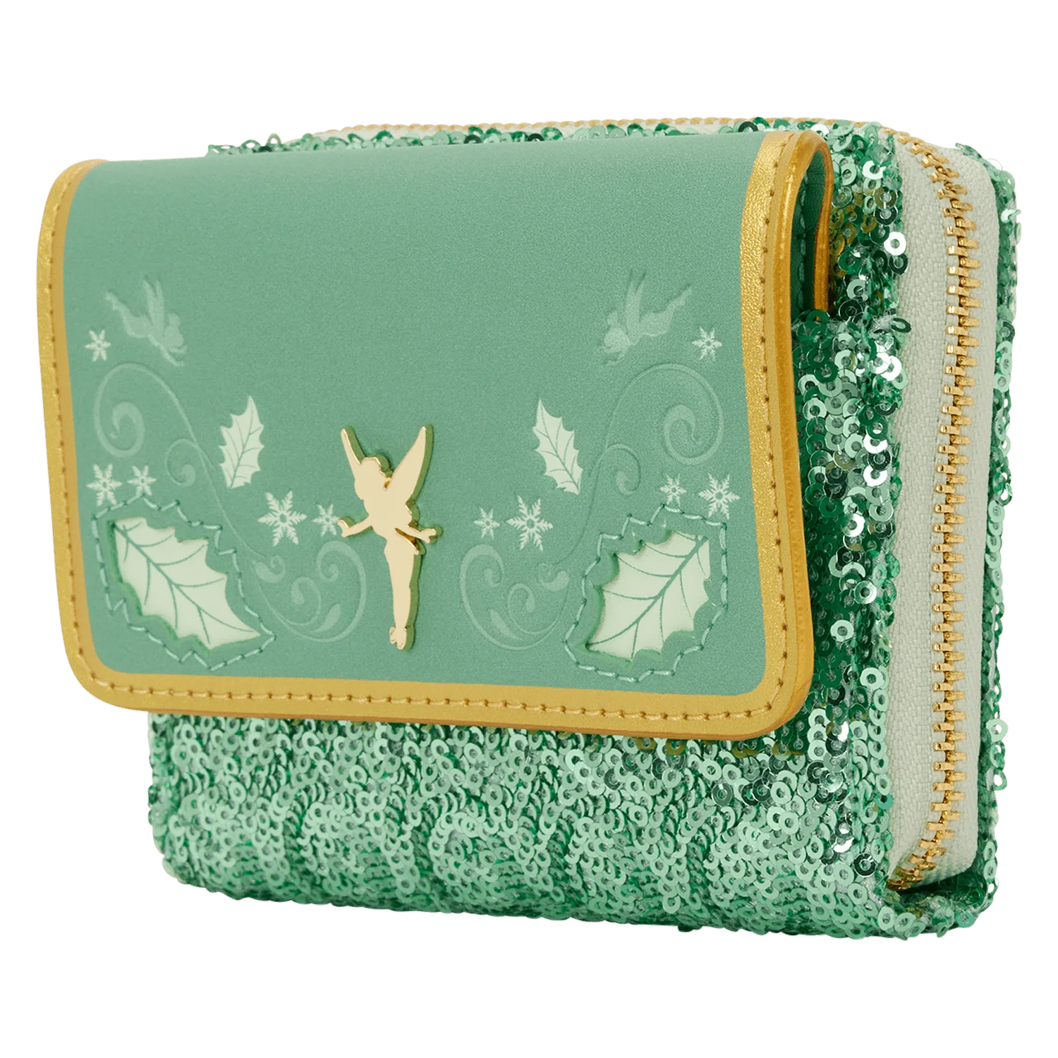Loungefly x Disney Tinker Bell Holiday Tri Fold Wallet - Image 2