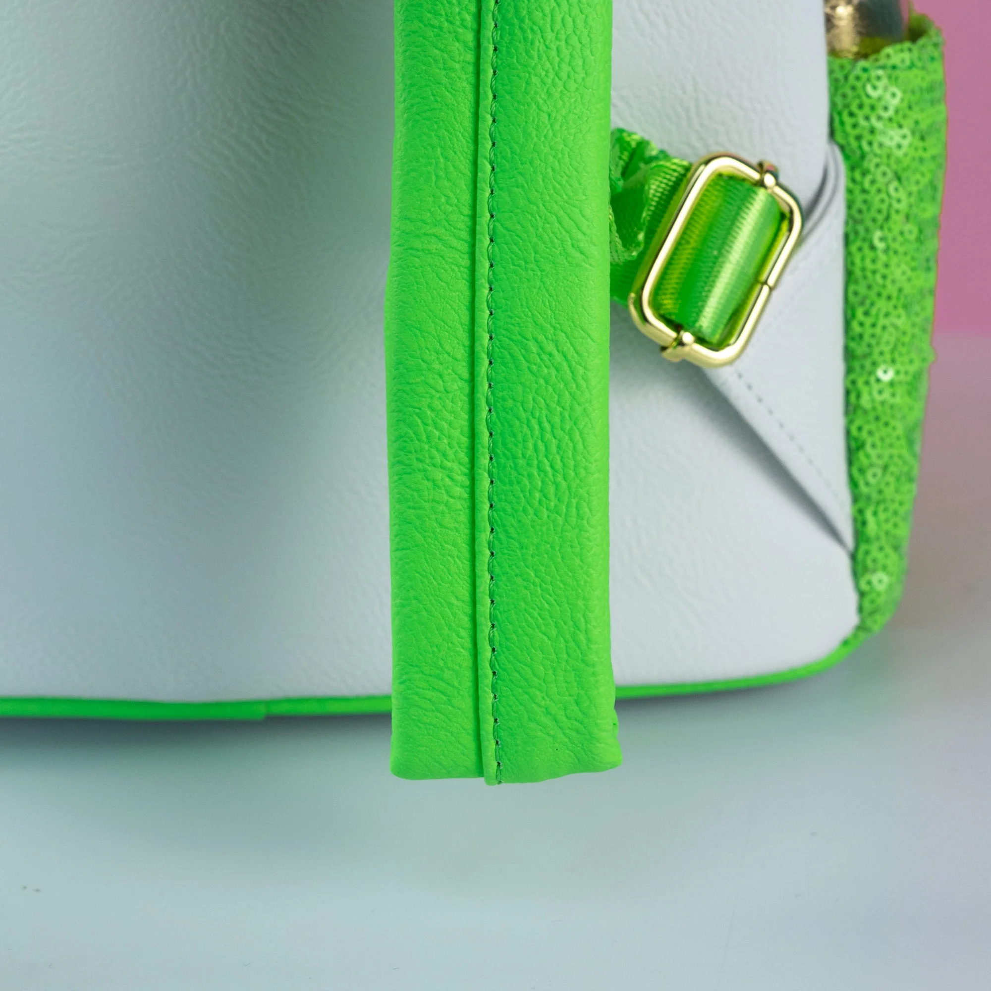 Loungefly x Disney Tinkerbell Green Sequin Mini Backpack - Image 4
