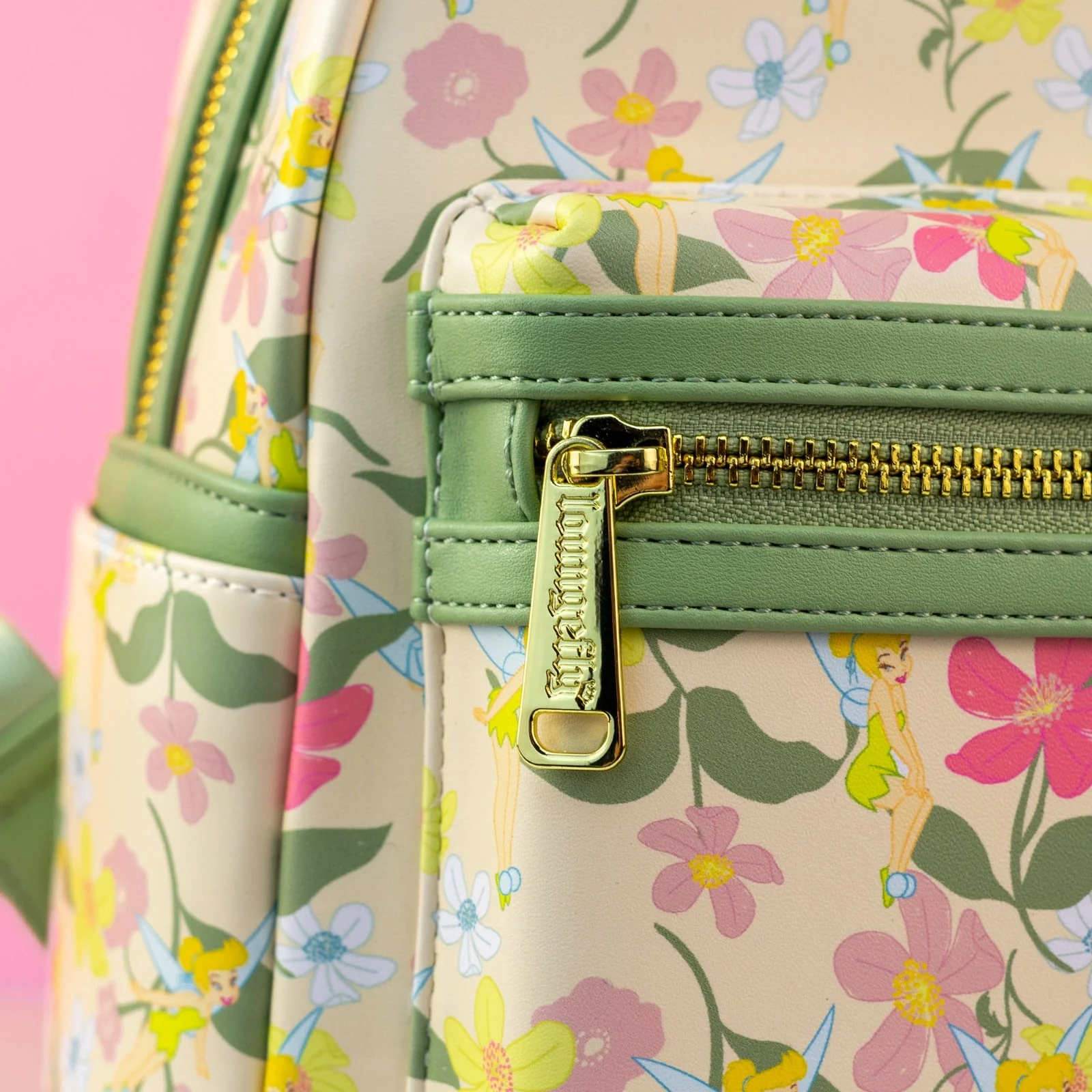 Loungefly x Disney Tinkerbell Pastel Flowers AOP Mini Backpack - Image 3