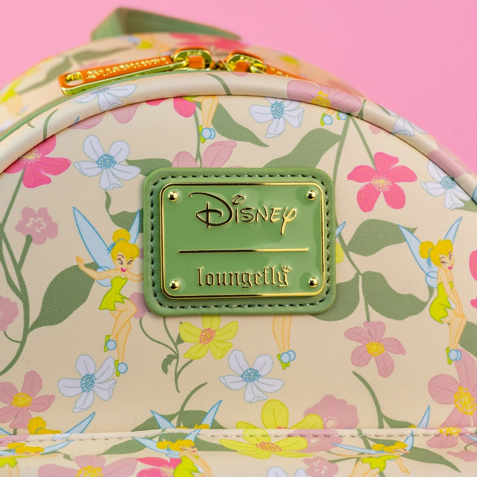 Loungefly x Disney Tinkerbell Pastel Flowers AOP Mini Backpack - Image 4