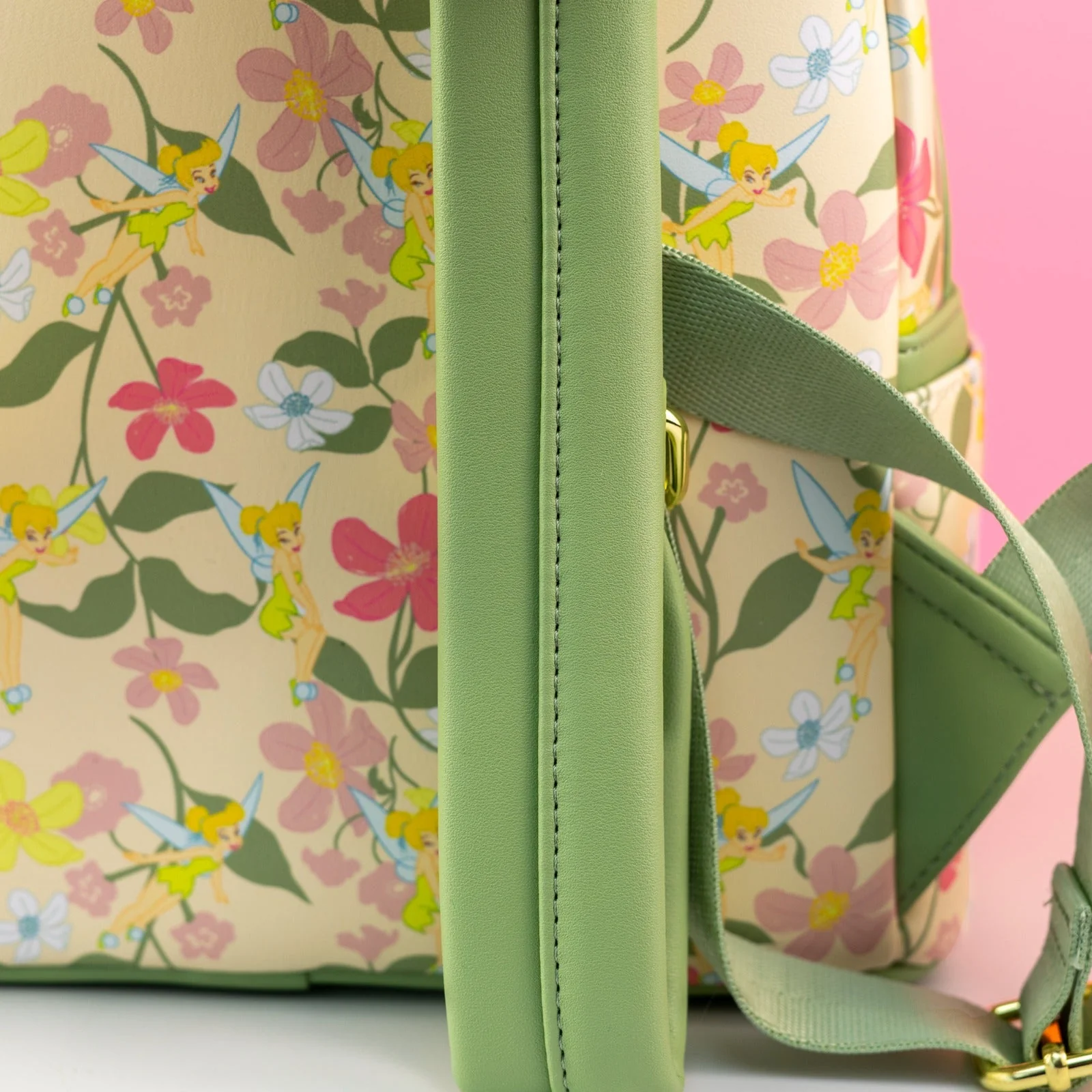Loungefly x Disney Tinkerbell Pastel Flowers AOP Mini Backpack - Image 6