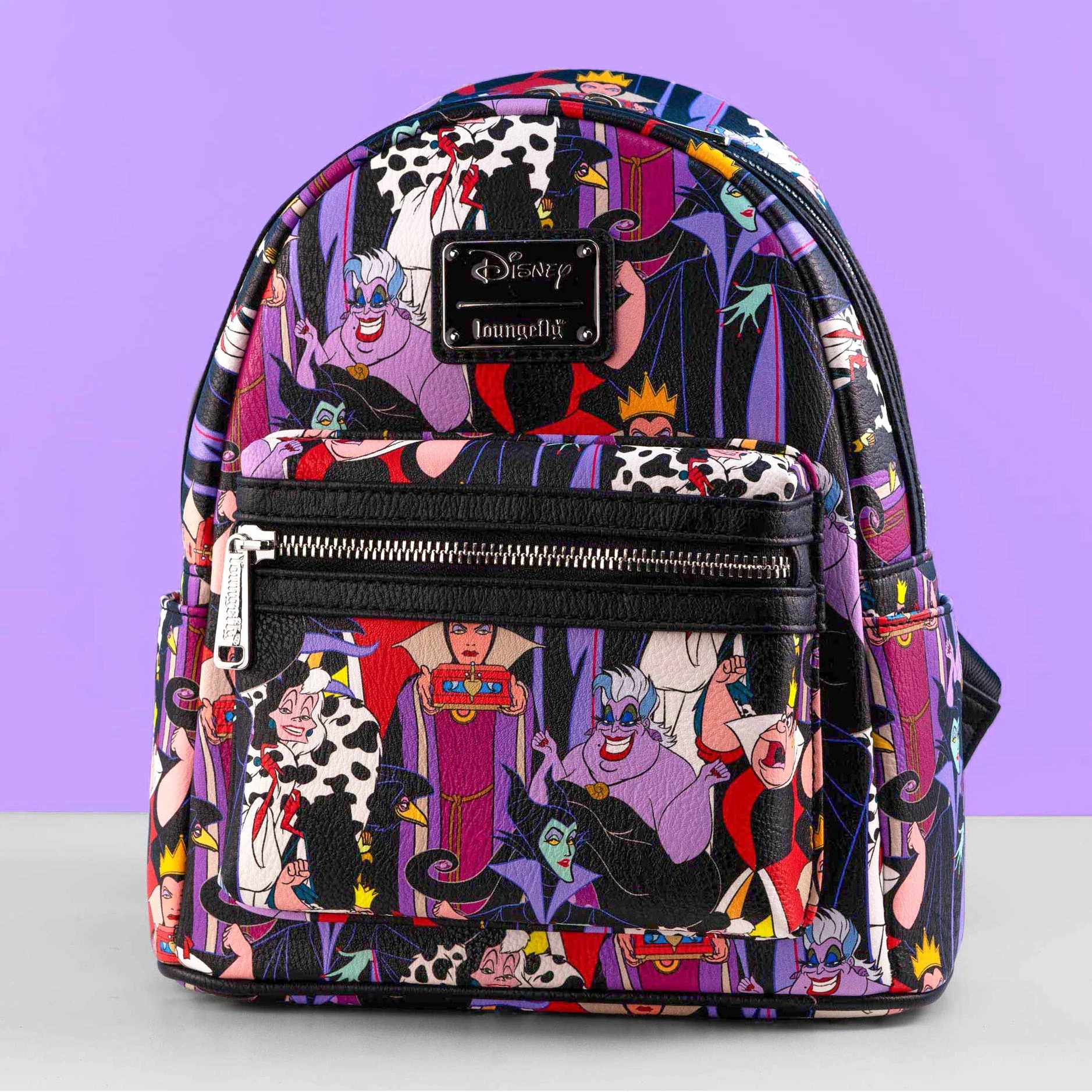 Loungefly x Disney Villains All Over Print Mini Backpack