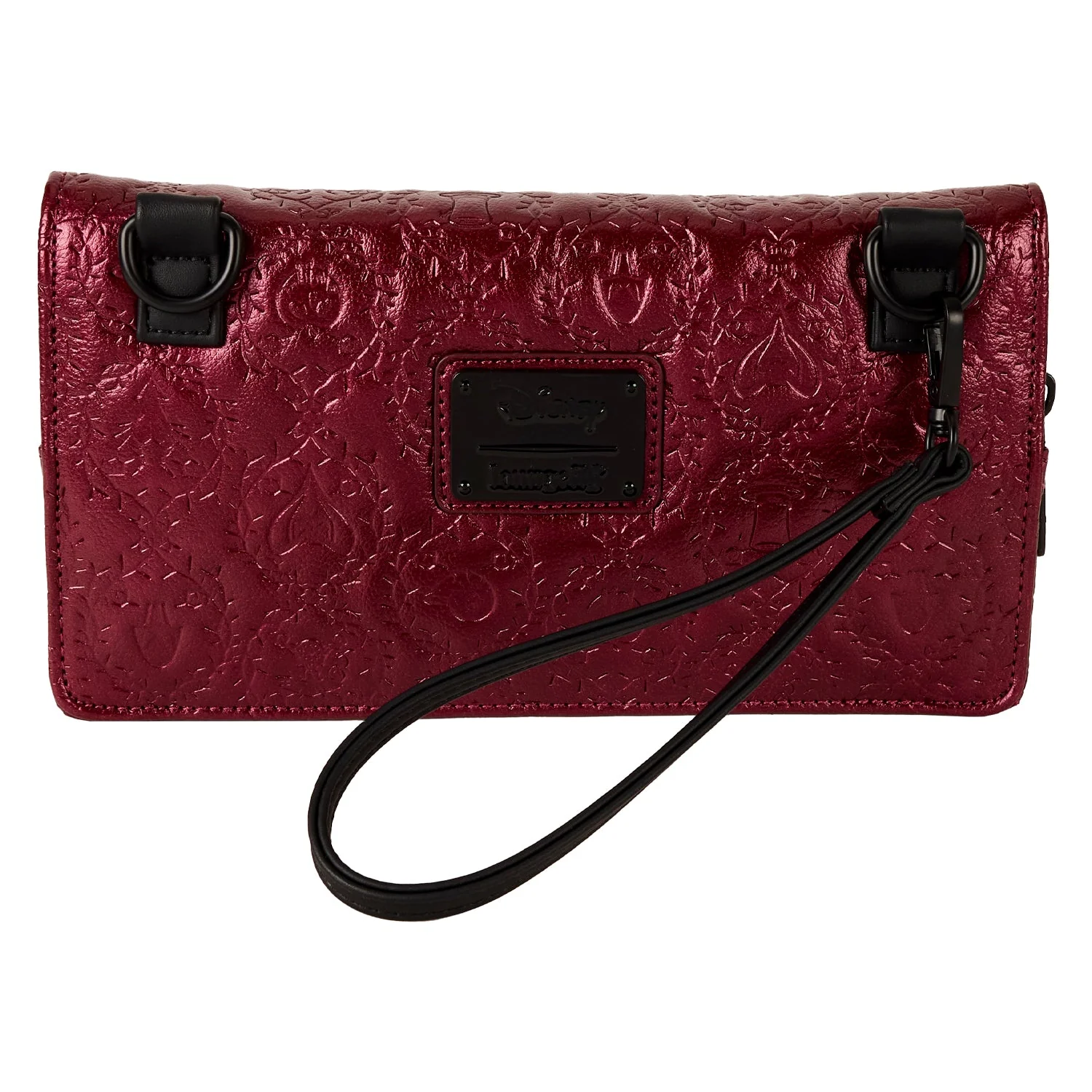 Loungefly x Disney Villains Studded Velvet Clutch Crossbody Bag - Image 5