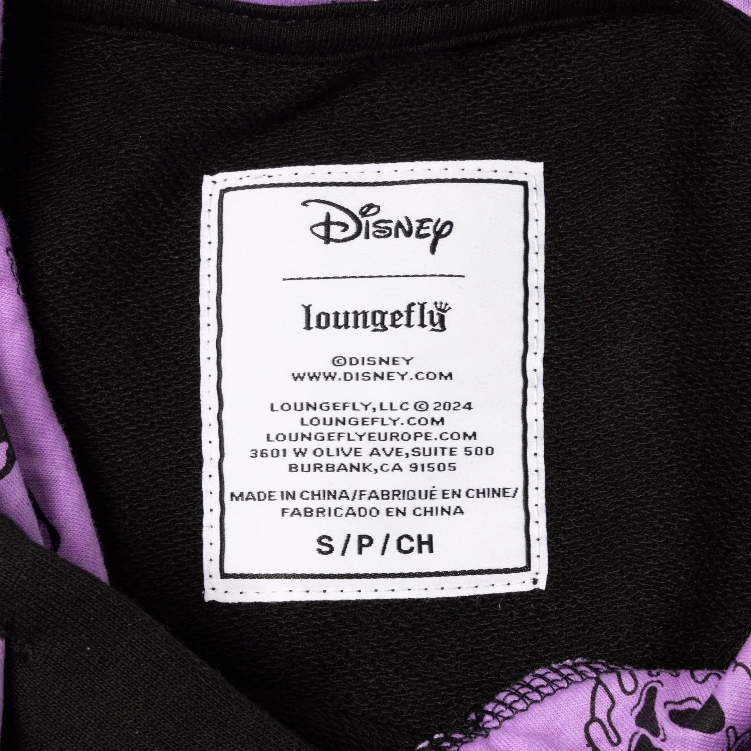 Loungefly x Disney Villains Color Block Hooded Sweatshirt - Image 4