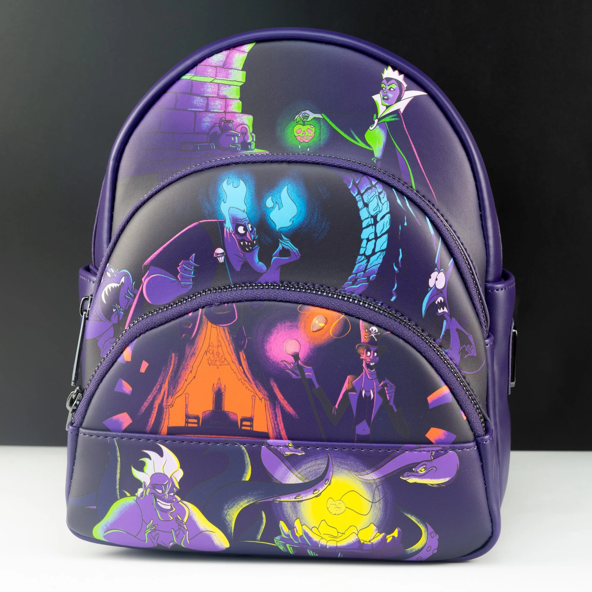 Loungefly x Disney Villains in the Dark Triple Pocket Mini Backpack - Image 2