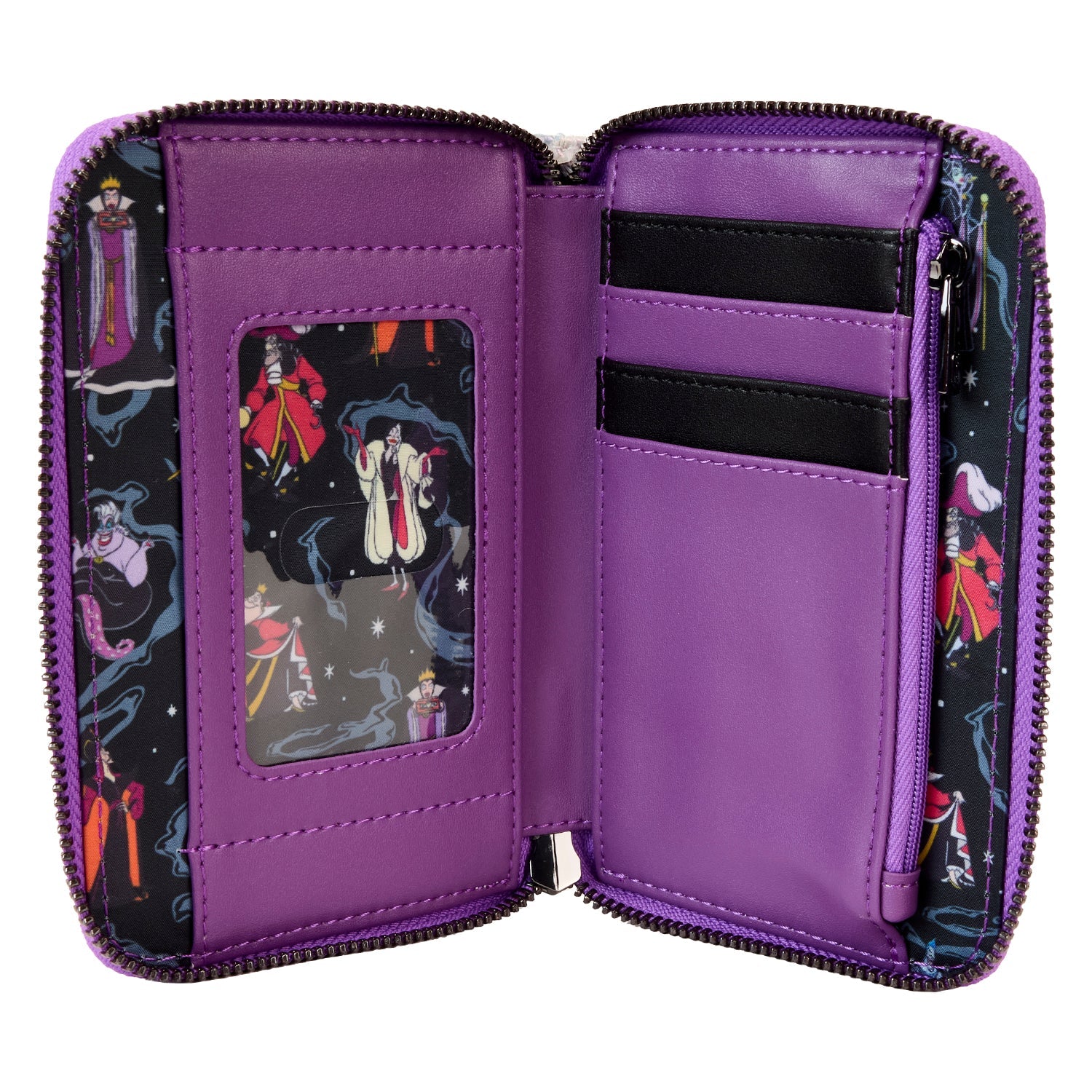 Loungefly x Disney Villains Iridescent Zip Around Wallet - Image 4