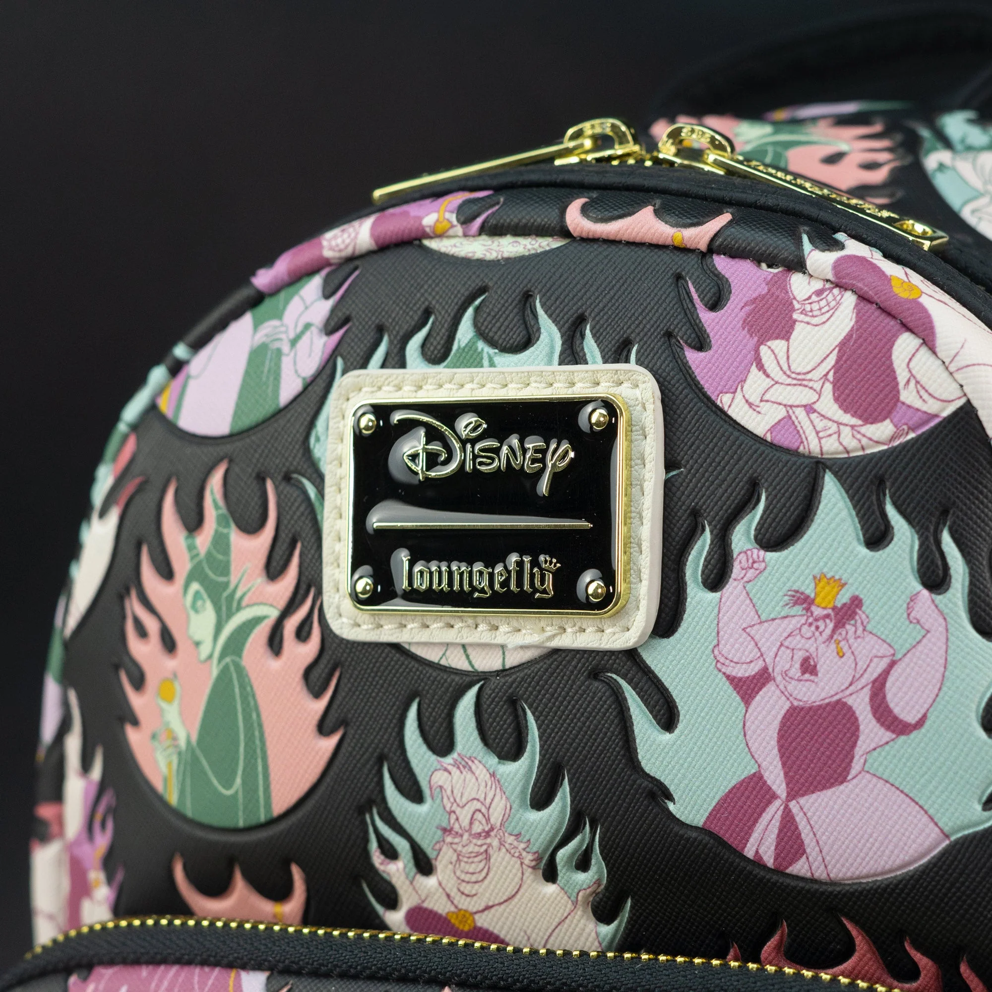 Loungefly x Disney Villains Pastel Flames Mini Backpack - Image 2