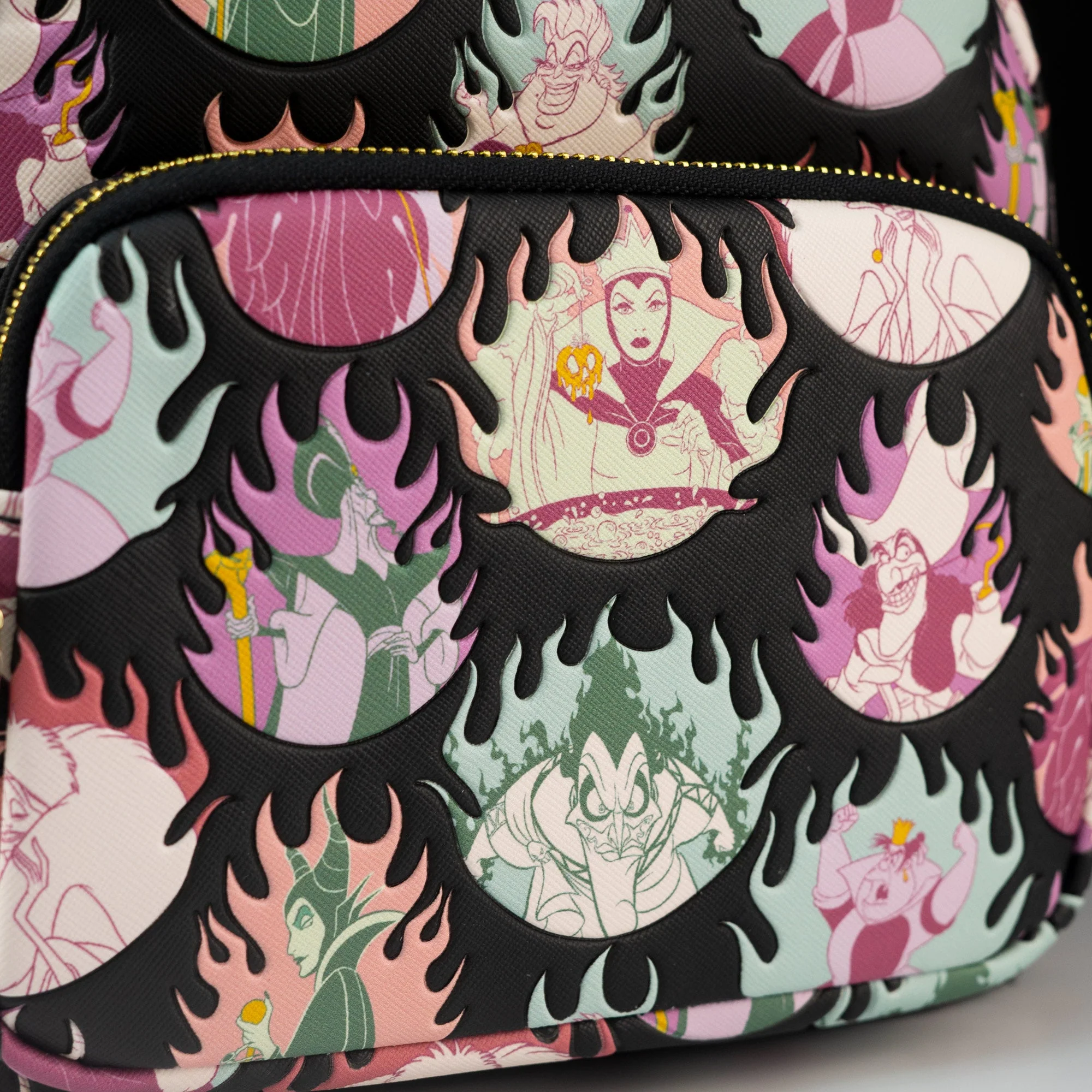Loungefly x Disney Villains Pastel Flames Mini Backpack - Image 3