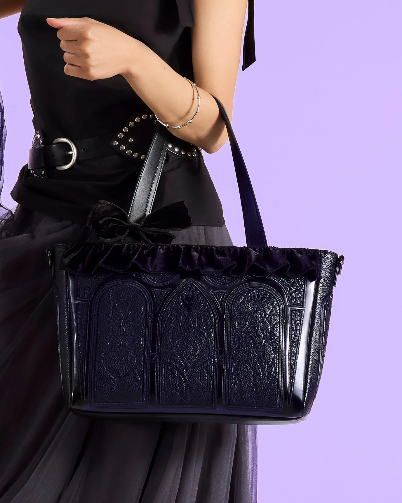 Loungefly x Disney Villains Stained Glass Tote Bag - Image 2