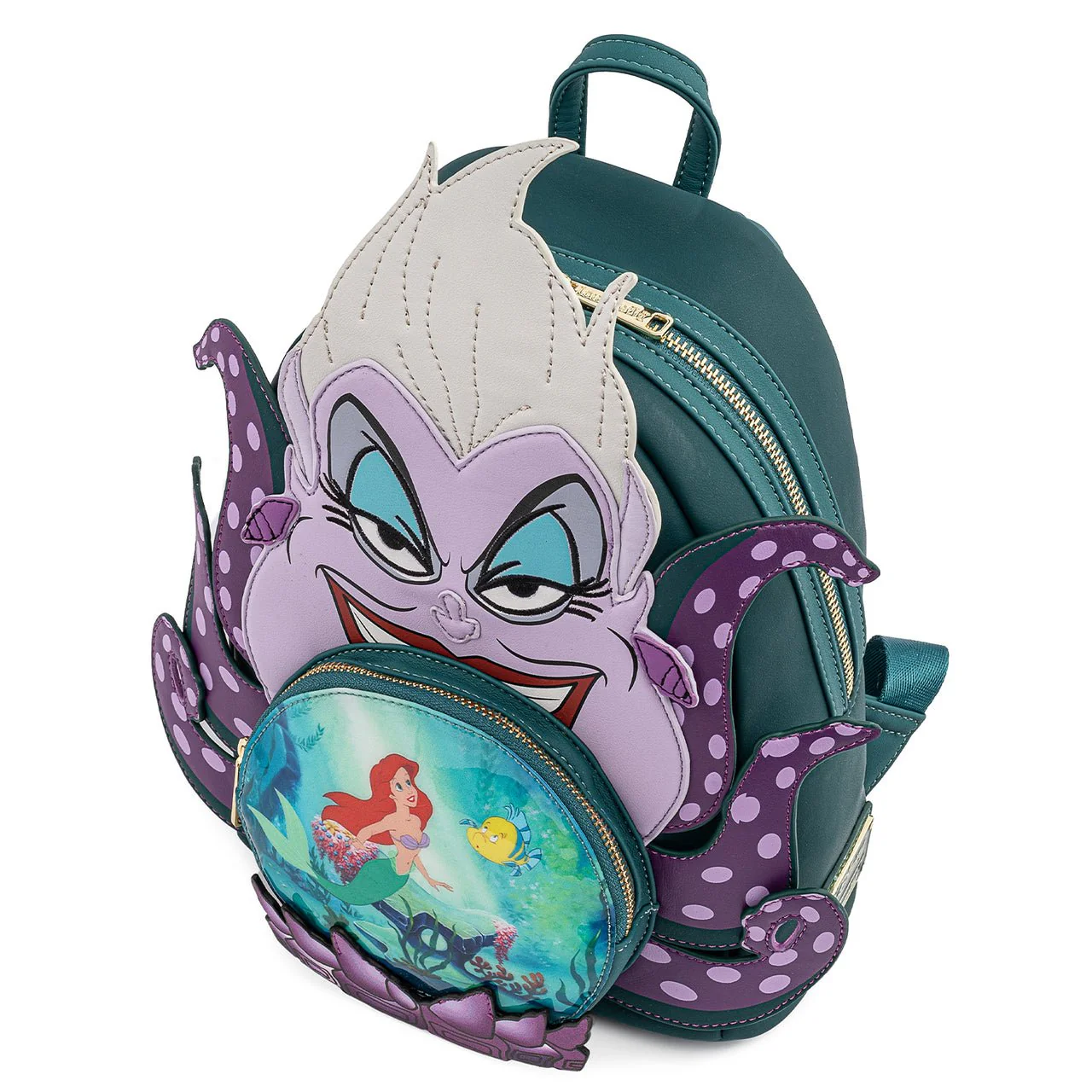Loungefly x Disney Villains Ursula Crystal Ball Mini Backpack - Image 4
