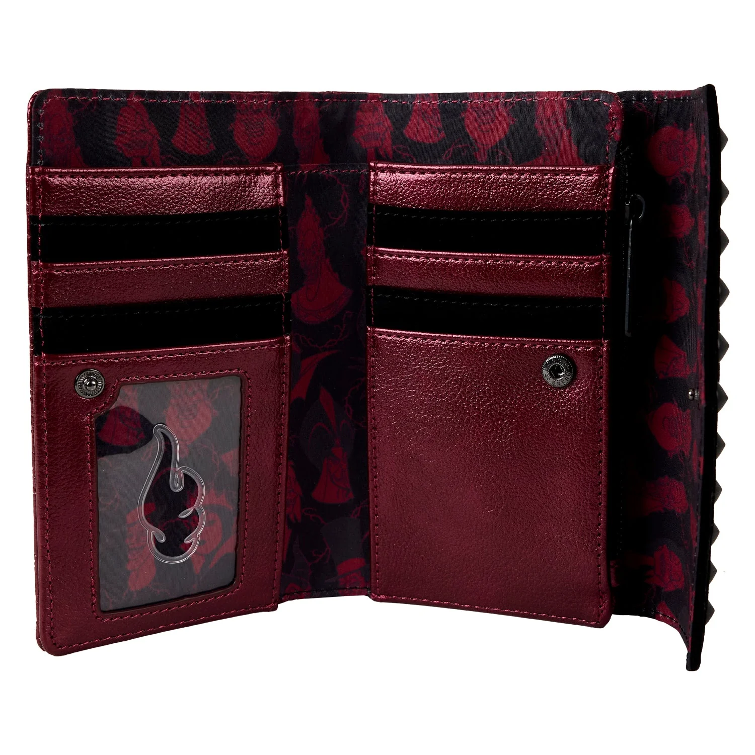 Loungefly x Disney Villains Studded Velvet Wallet - Image 5