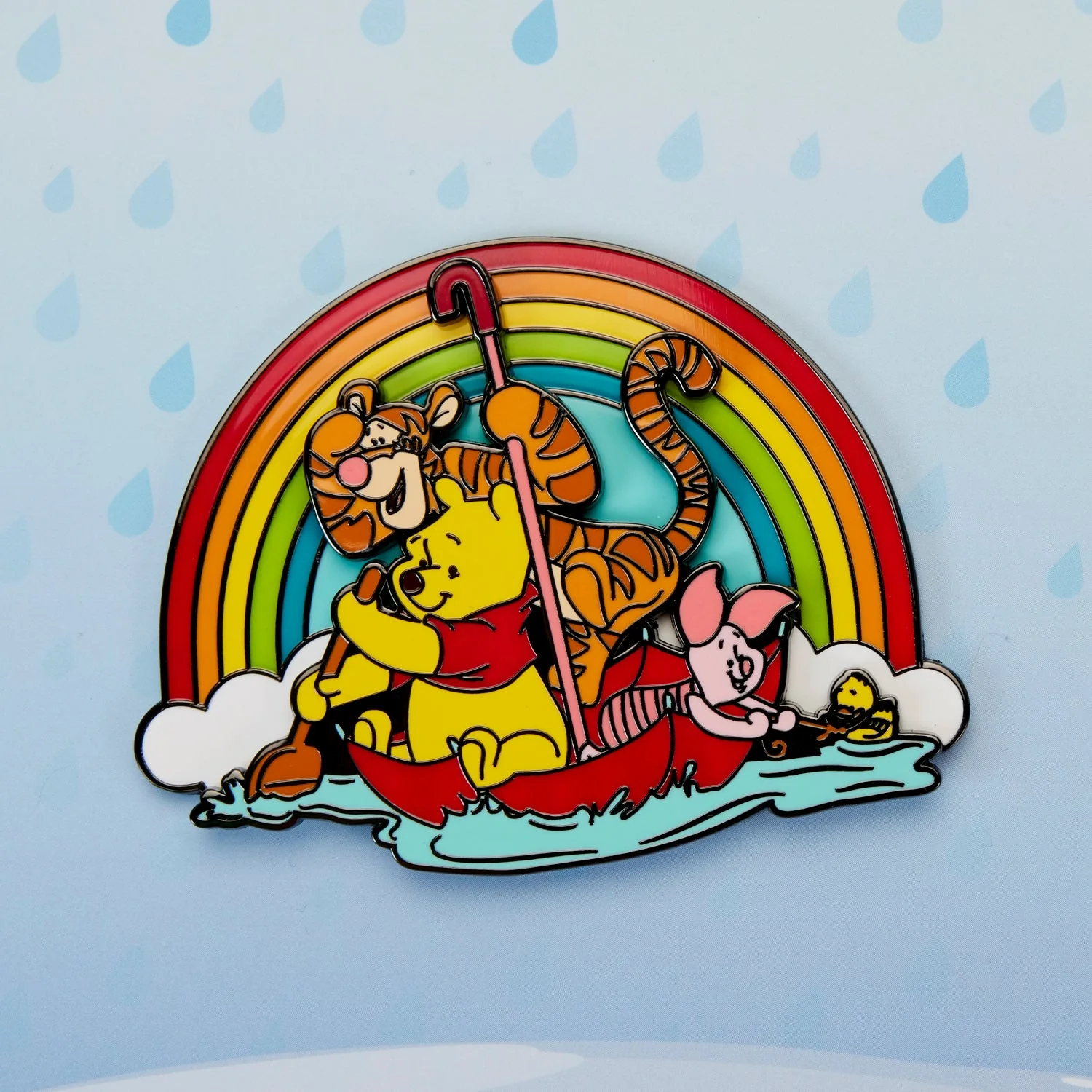 Loungefly x Disney Winnie The Pooh and Friends Rainy Day 3 Inch Sliding Pin - Image 3