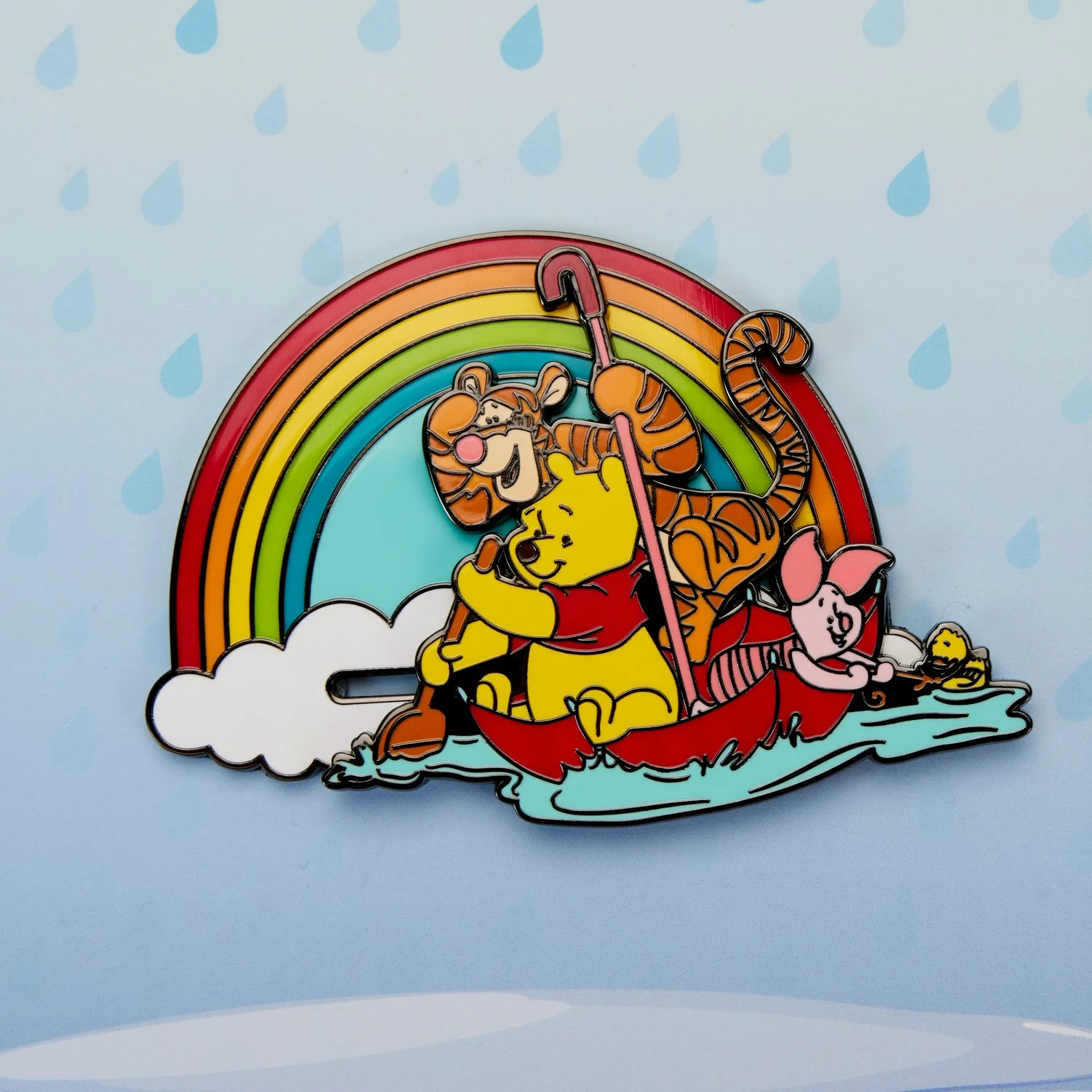 Loungefly x Disney Winnie The Pooh and Friends Rainy Day 3 Inch Sliding Pin - Image 4