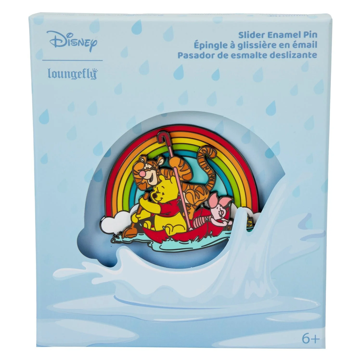 Loungefly x Disney Winnie The Pooh and Friends Rainy Day 3 Inch Sliding Pin - Image 5