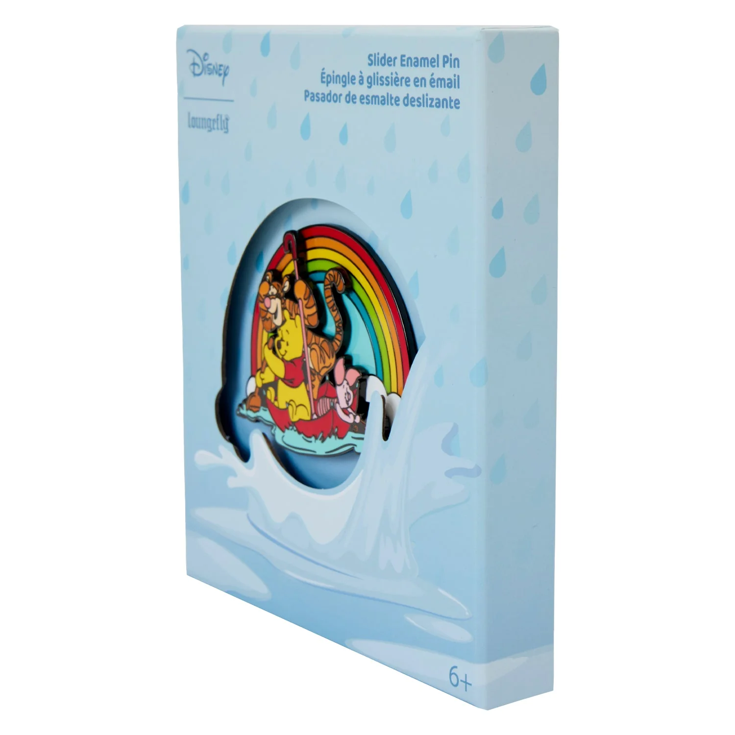 Loungefly x Disney Winnie The Pooh and Friends Rainy Day 3 Inch Sliding Pin - Image 6
