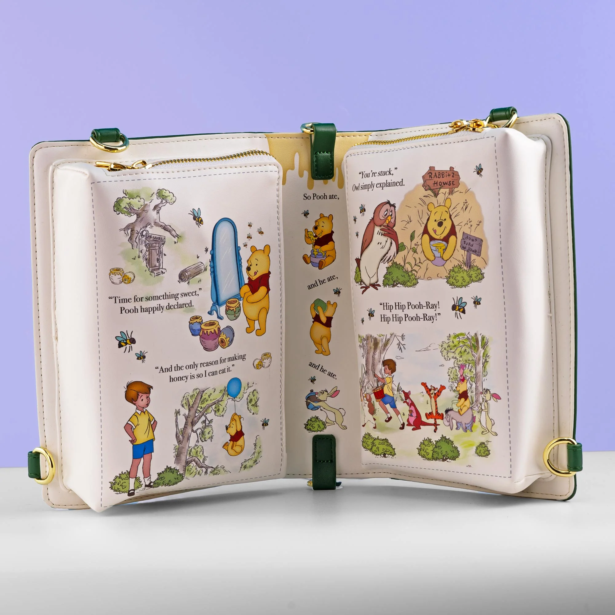 Loungefly x Disney Winnie the Pooh Book Convertible Crossbody Bag - Image 4