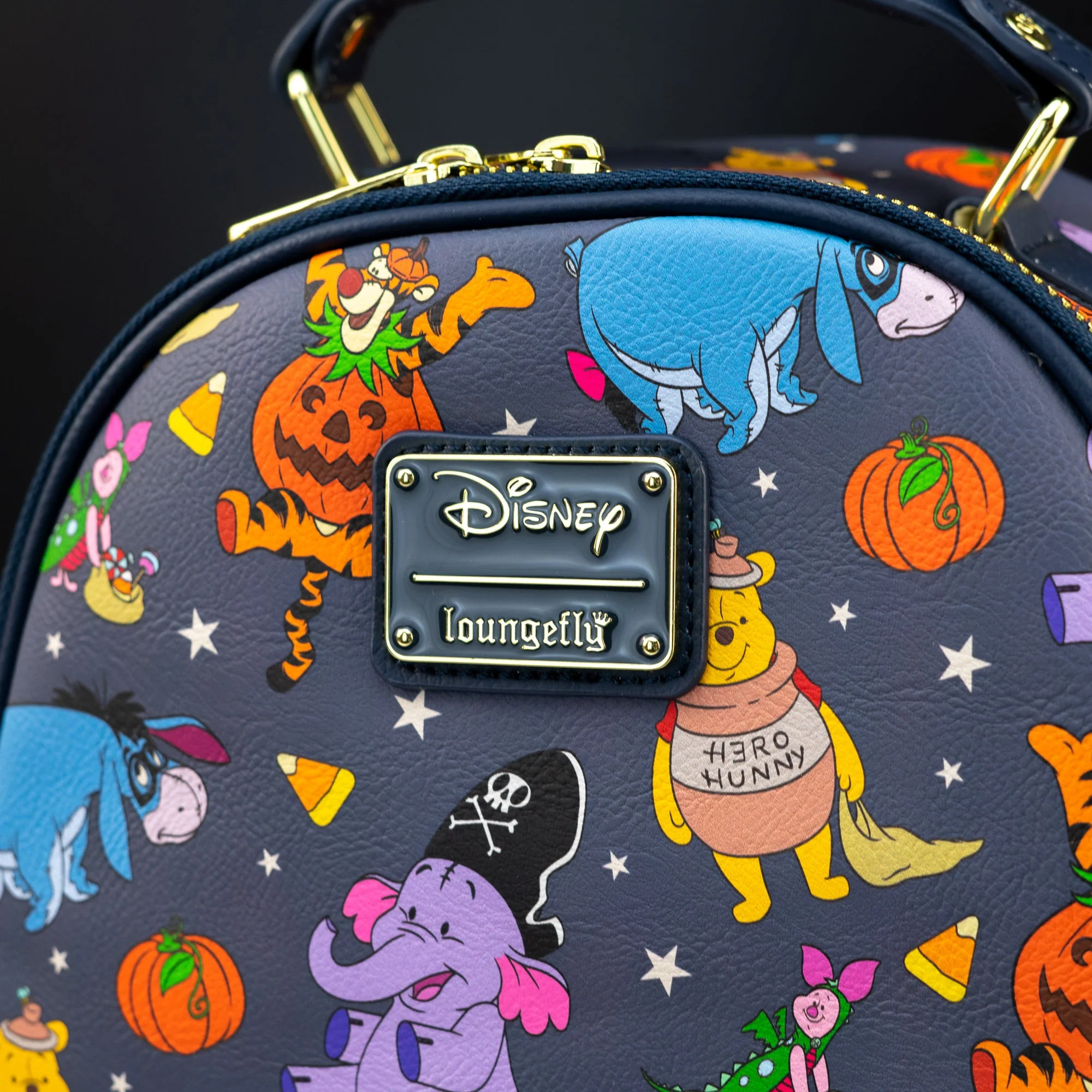 Loungefly x Disney Winnie the Pooh Characters at Halloween AOP Mini Backpack - Image 2