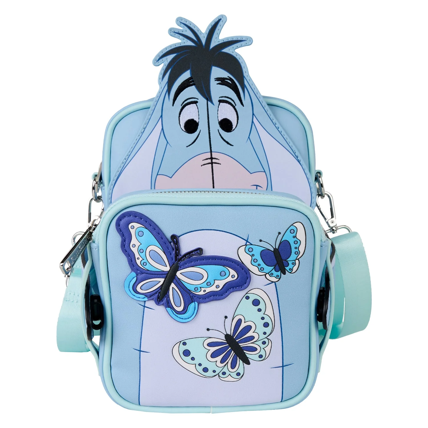 Loungefly x Disney Winnie The Pooh Eeyore Butterflies Crossbuddies Bag - Image 3