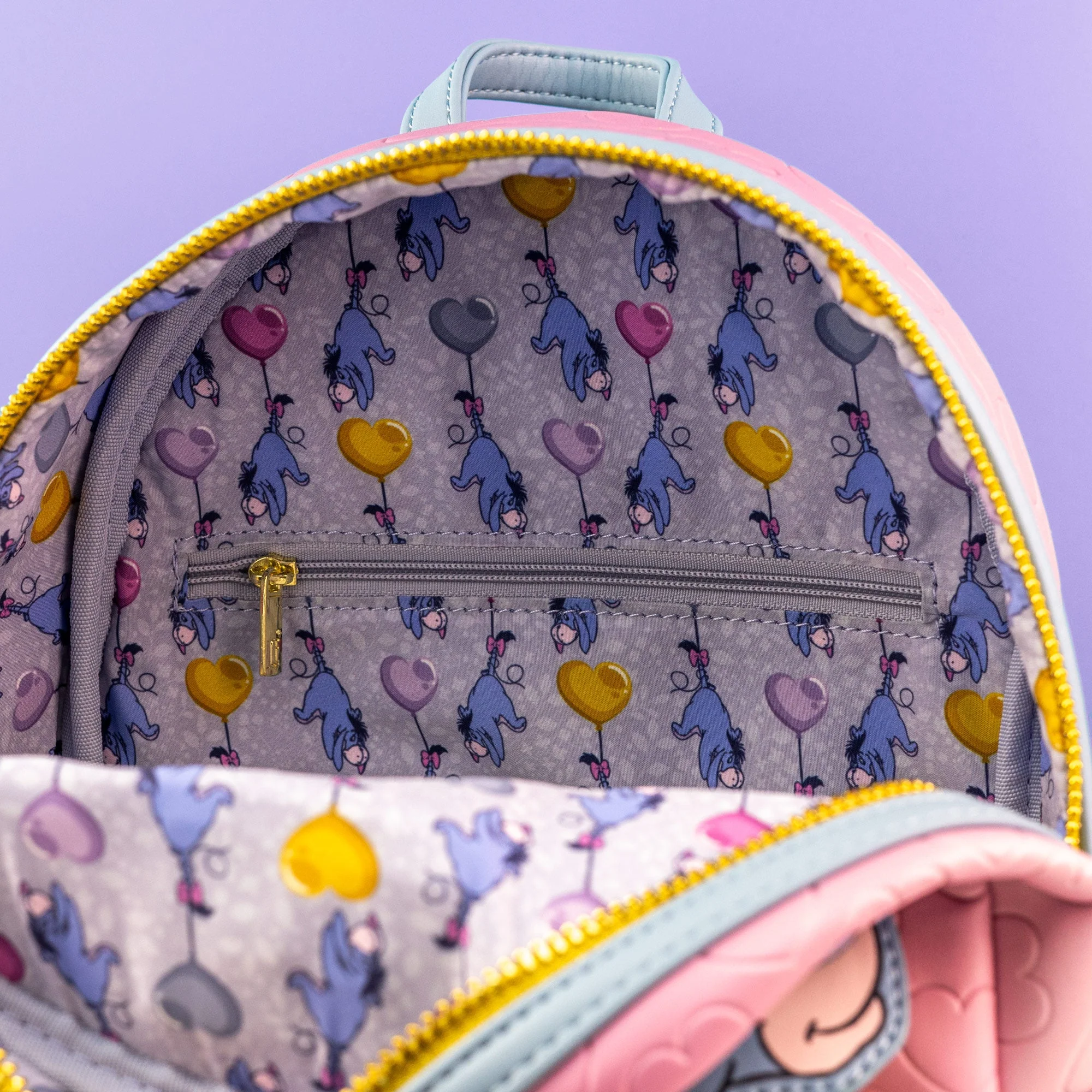 Loungefly x Disney Winnie the Pooh Eeyore Heart Balloons Mini Backpack - Image 7