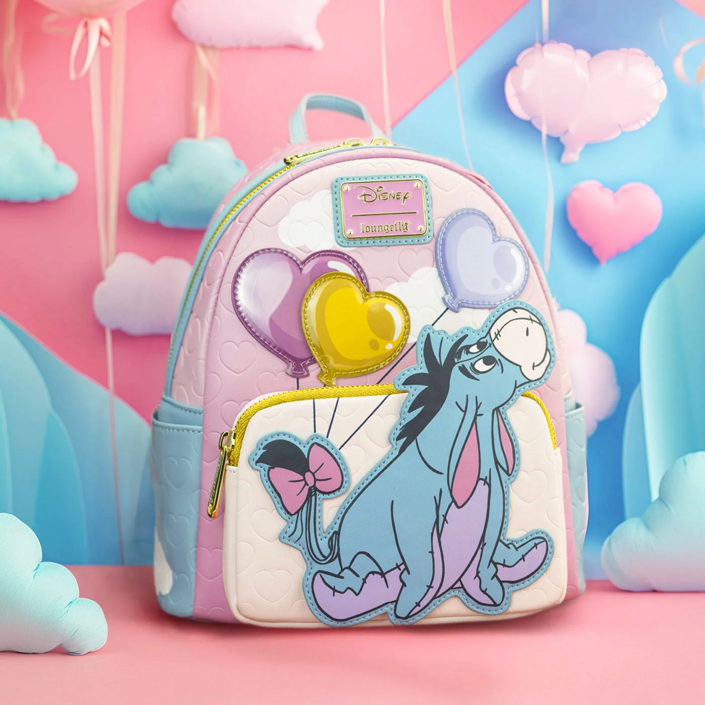 Loungefly x Disney Winnie the Pooh Eeyore Heart Balloons Mini Backpack - Image 8